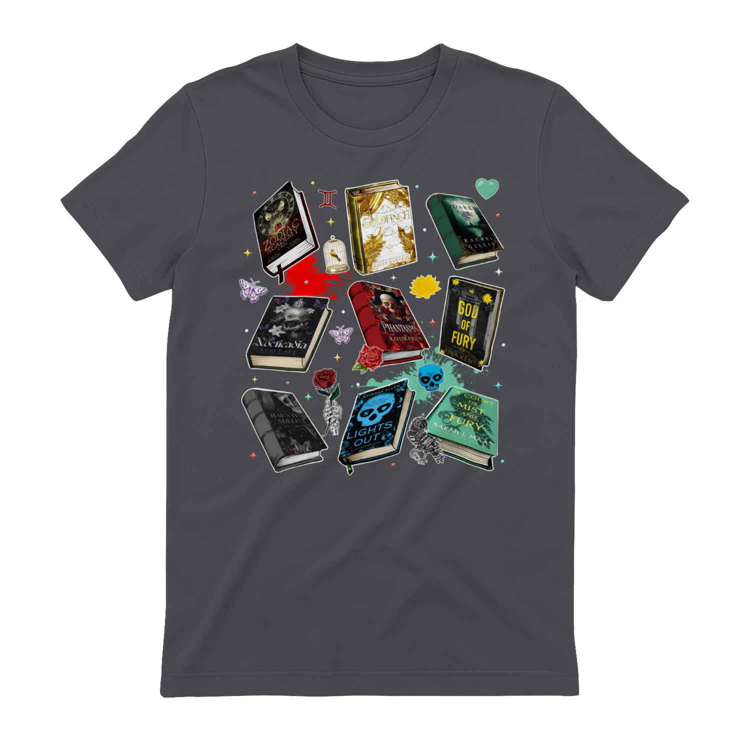 Romantasy Book Heavy Cotton T-shirt 1 Side, Classic Literature Gildan Tee, Young Adult Book Shirt, Book Lover Gifts