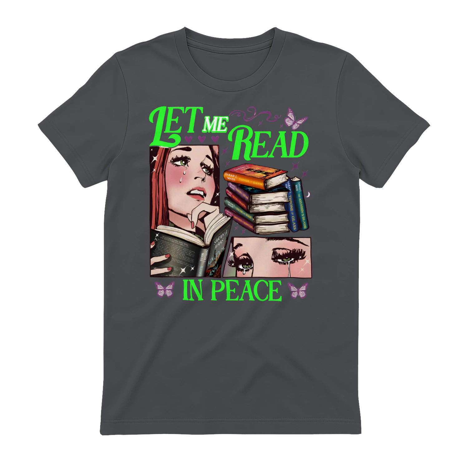 Let Me Read In Piece Heavy Cotton Dark Colors T-shirt 1 Side, Book Club Gildan Tee, Readers Club Shirt, Book Lover Gifts