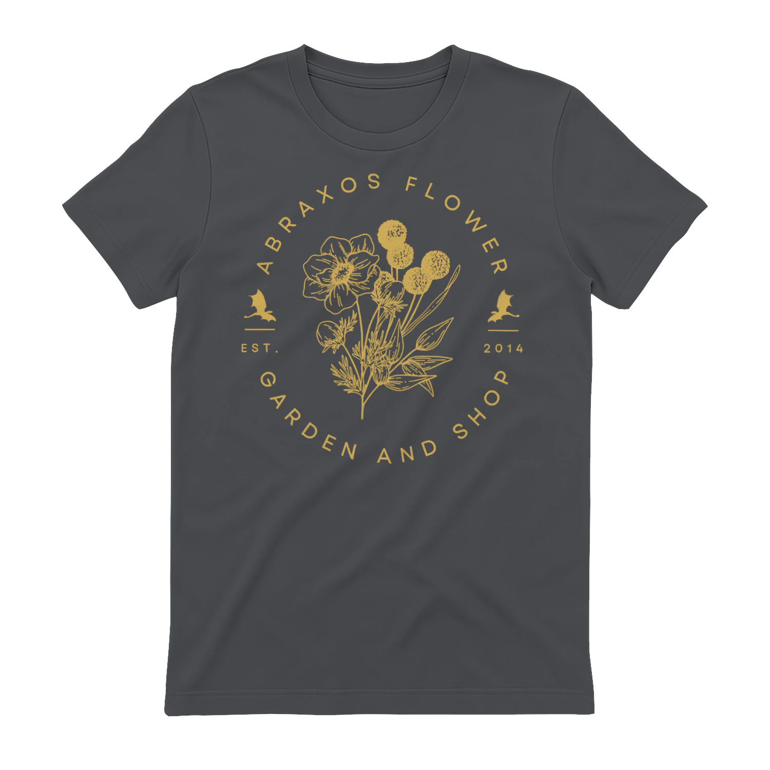 Abraxos Flower Heavy Cotton Dark Colors T-shirt 2 Side, Throne of Glass Gildan Tee, Epic High Fantasy Book Shirt, Book Lover Gifts
