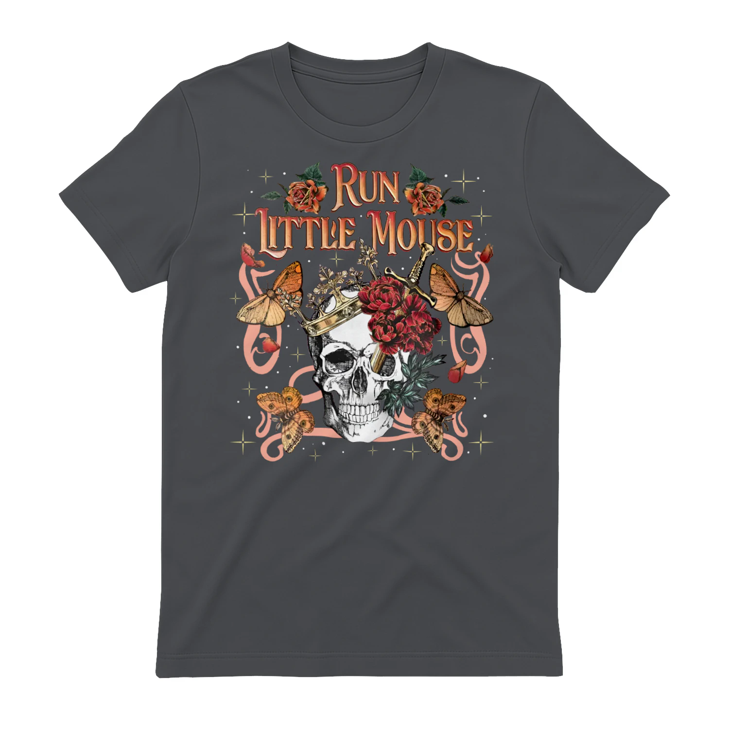 Run, Little Mouse Heavy Cotton T-shirt 1 Side, Haunting Adeline Gildan Tee, Dark Romance Book Shirt, Book Lover Gifts