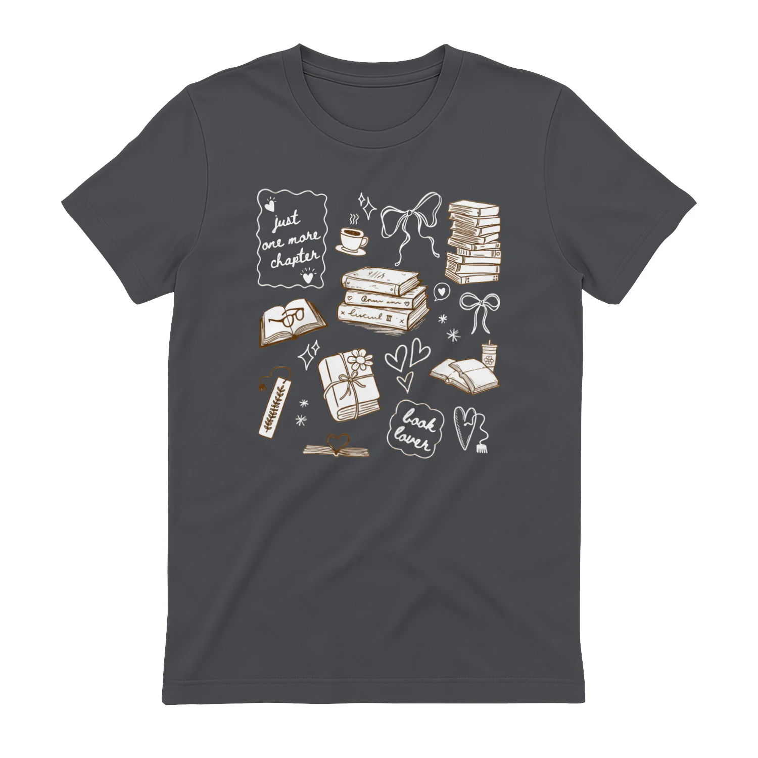 Just One More Chapter Heavy Cotton Dark Colors T-shirt 1 Side, Book Club Gildan Tee, Readers Club Shirt, Book Lover Gifts