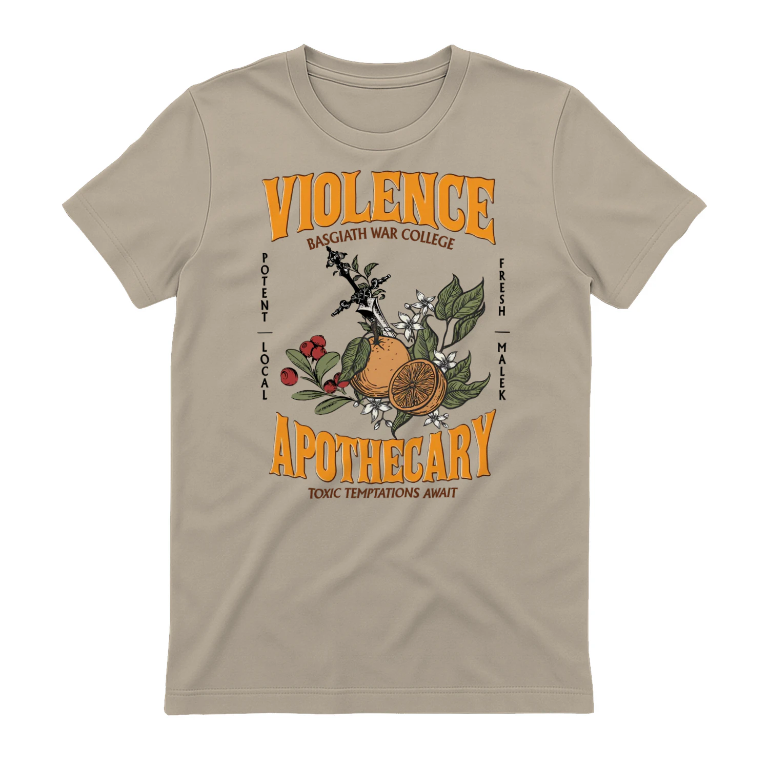 Violence Apothecary Heavy Cotton Light Colors T-shirt 1 Side, The Apothecary Diaries Gildan Tee, Historical Fiction Book Shirt, Book Gifts