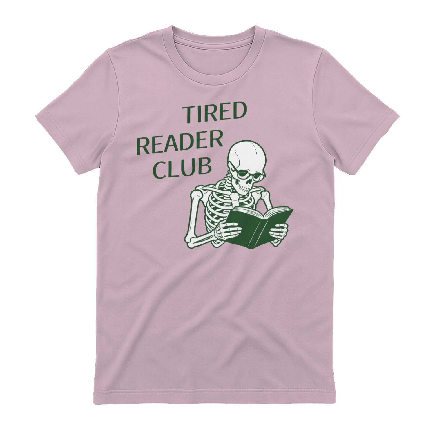 Tired Reader Club Heavy Cotton Light Colors T-shirt 1 Side, Book Club Gildan Tee, Readers Club Shirt, Book Lover Gifts