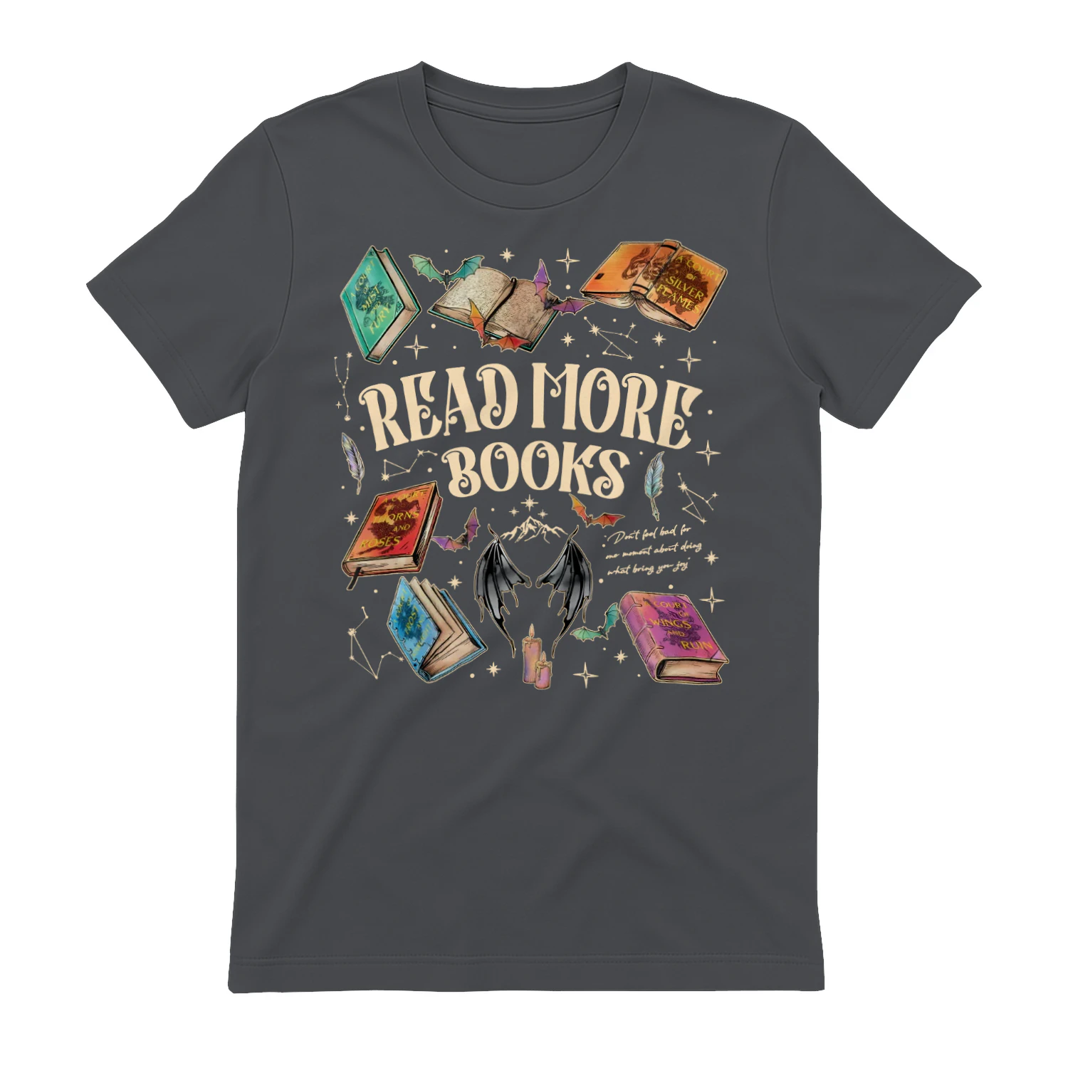 Read More Books Heavy Cotton Dark Colors T-shirt 2 Side, Acotar Gildan Tee, Romantasy Book Shirt, Book Lover Gifts