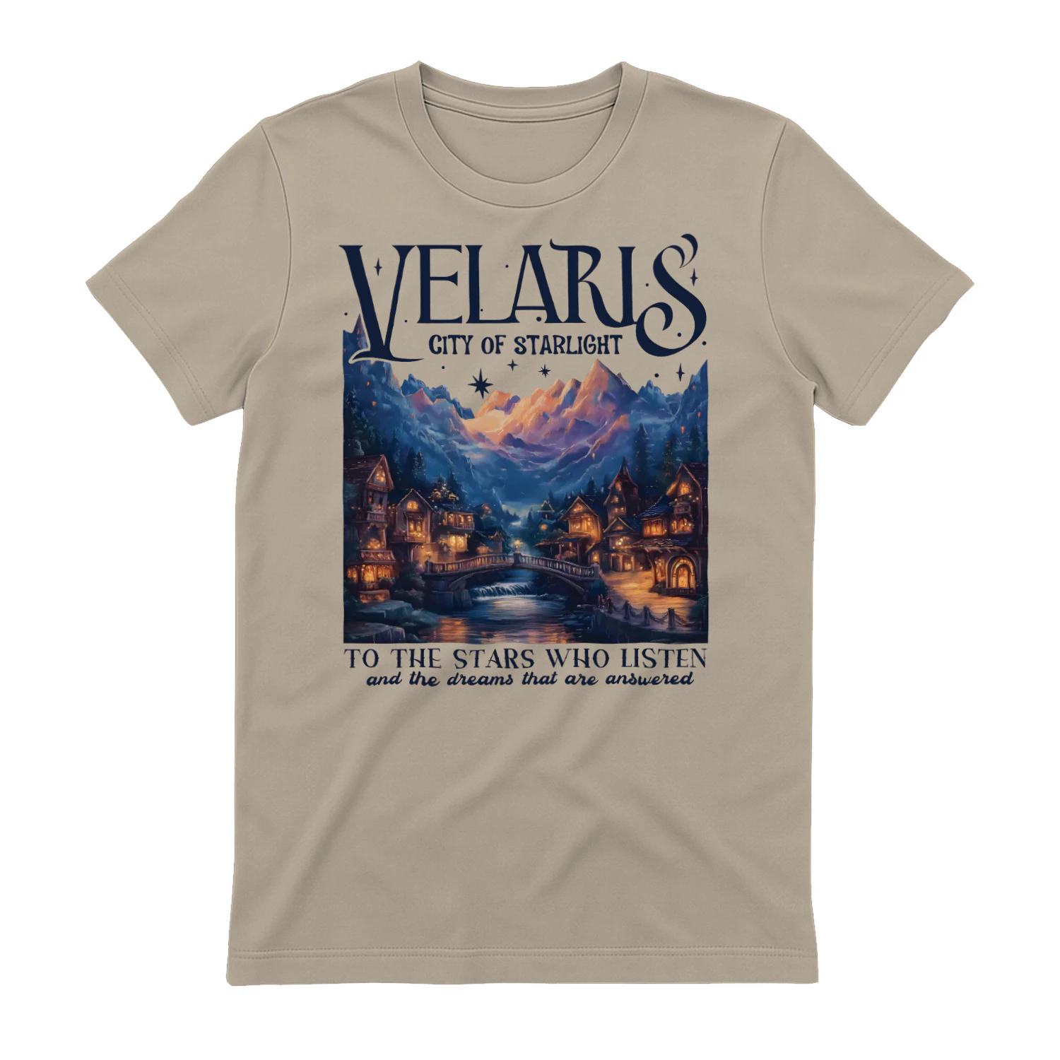 Velaris City Of Starlight Heavy Cotton Light Colors T-shirt 1 Side, Acotar Series Gildan Tee, Fantasy Romance Book Shirt, Book Lover Gifts