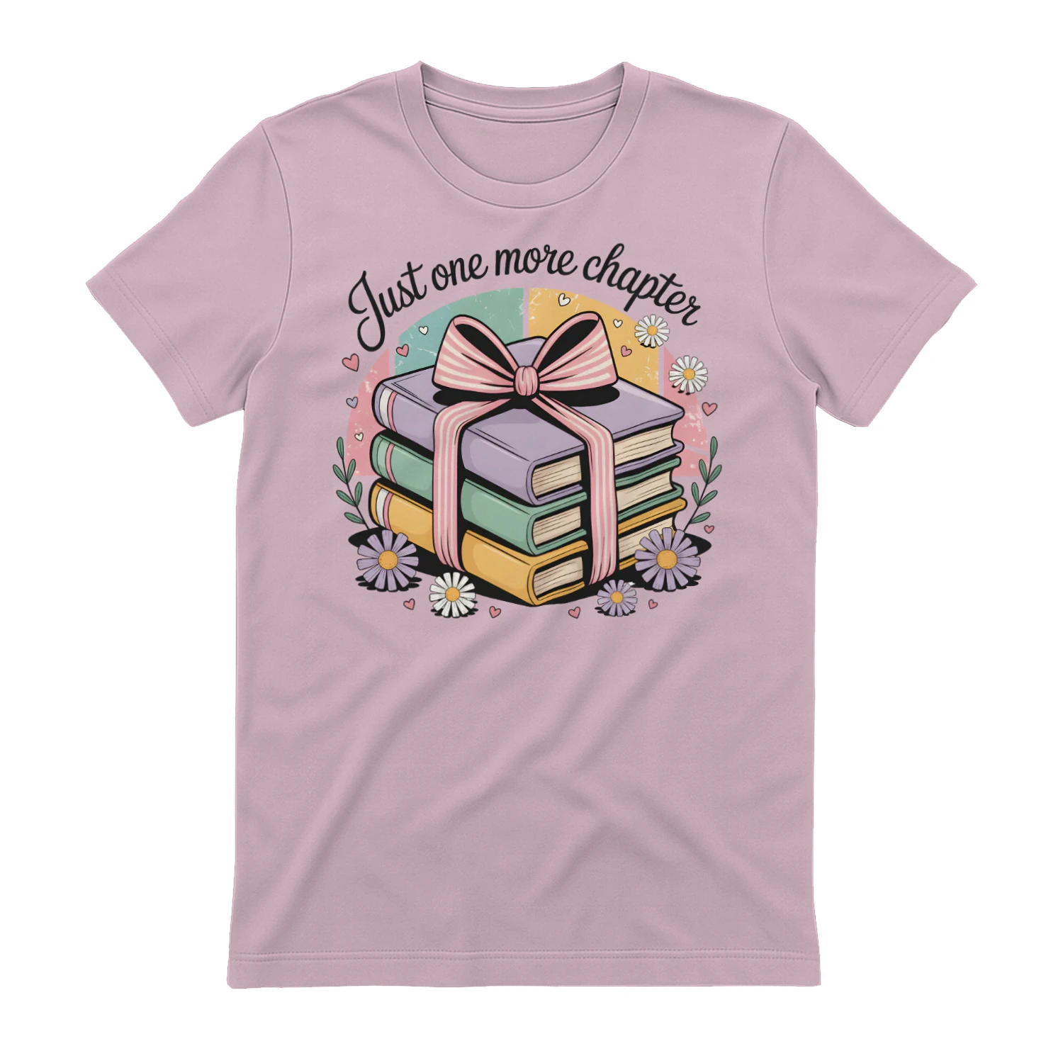 Just One More Chapter V2 Heavy Cotton Light Colors T-shirt 1 Side, Book Club Gildan Tee, Readers Club Shirt, Book Lover Gifts