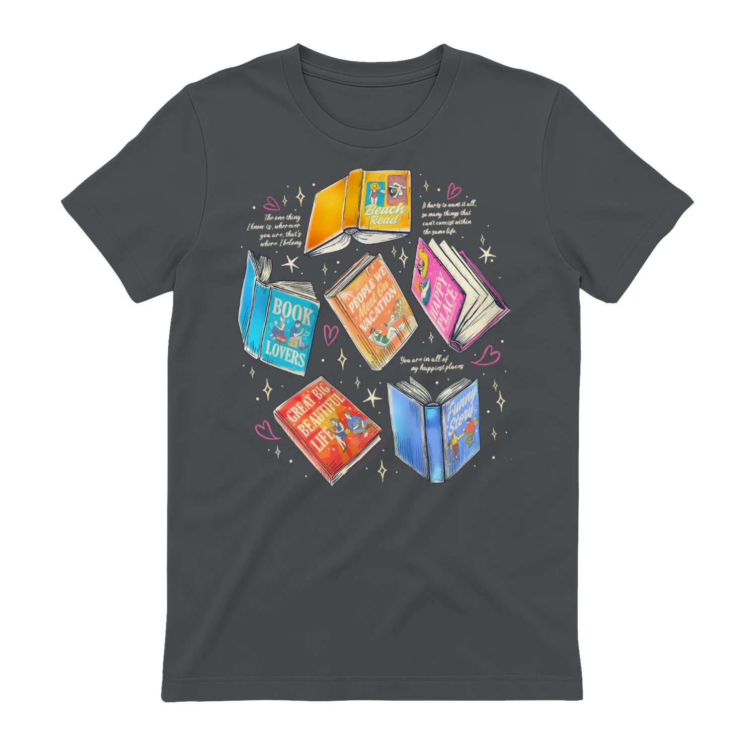 Literature Book Heavy Cotton Shirt 2 Side, Novels Book Tee, Series Book Shirt, Book Lover Gifts