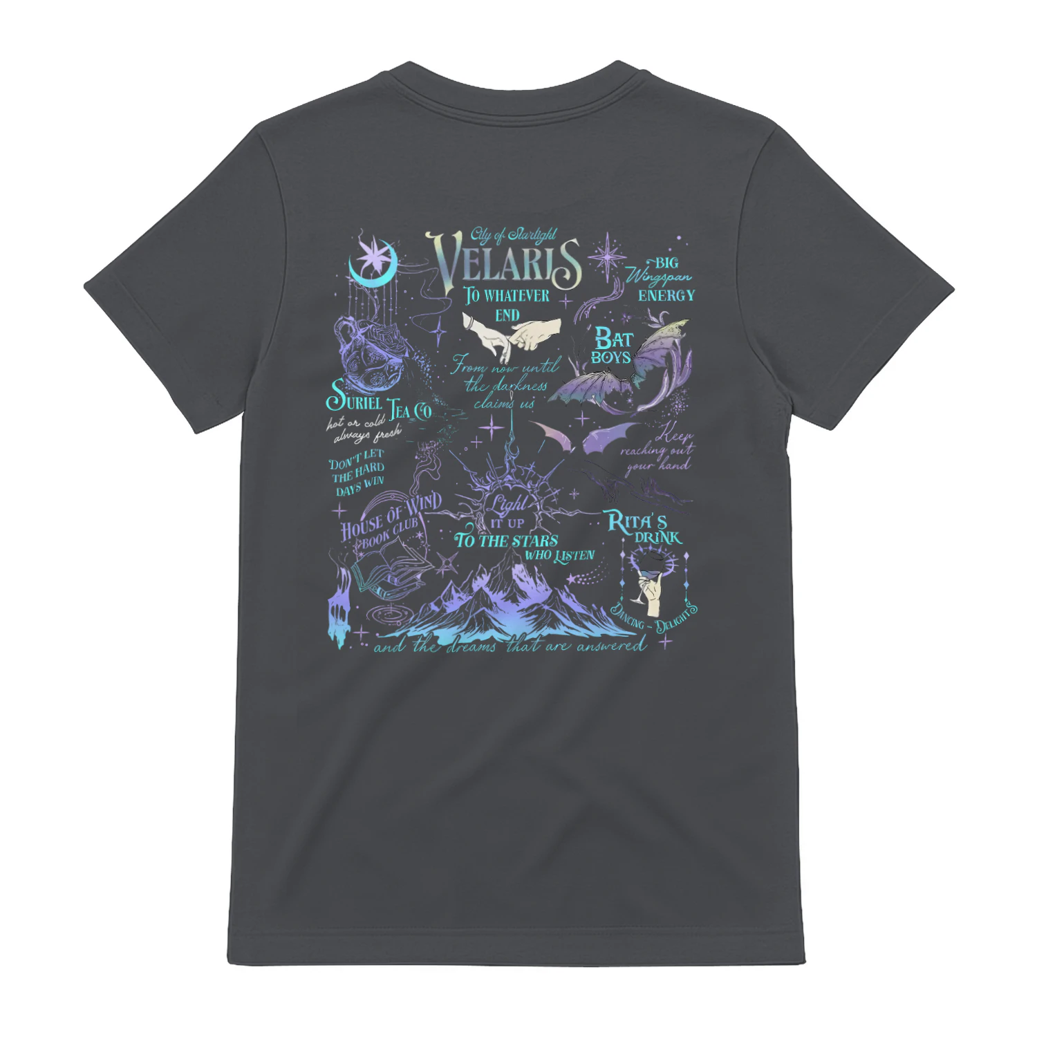 Velaris Acotar Heavy Cotton Dark Colors T-shirt 2 Side, City Of Starlight Gildan Tee, Romantasy Readers Shirt, Book Lover Gifts