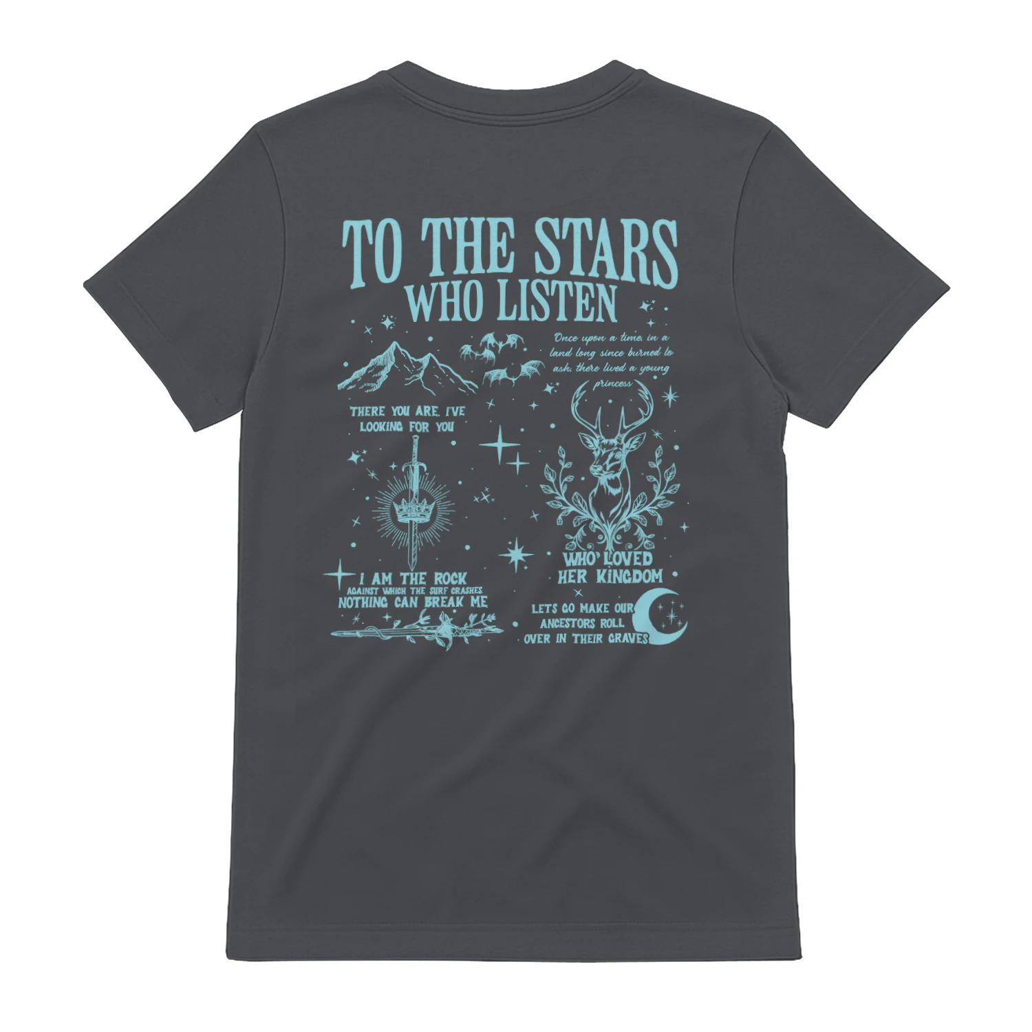 Velaris City Of Starlight Heavy Cotton Dark Colors T-shirt 2 Side, ACOTAR Gildan Tee, Fantasy Romance Book Shirt, Book Lover Gifts