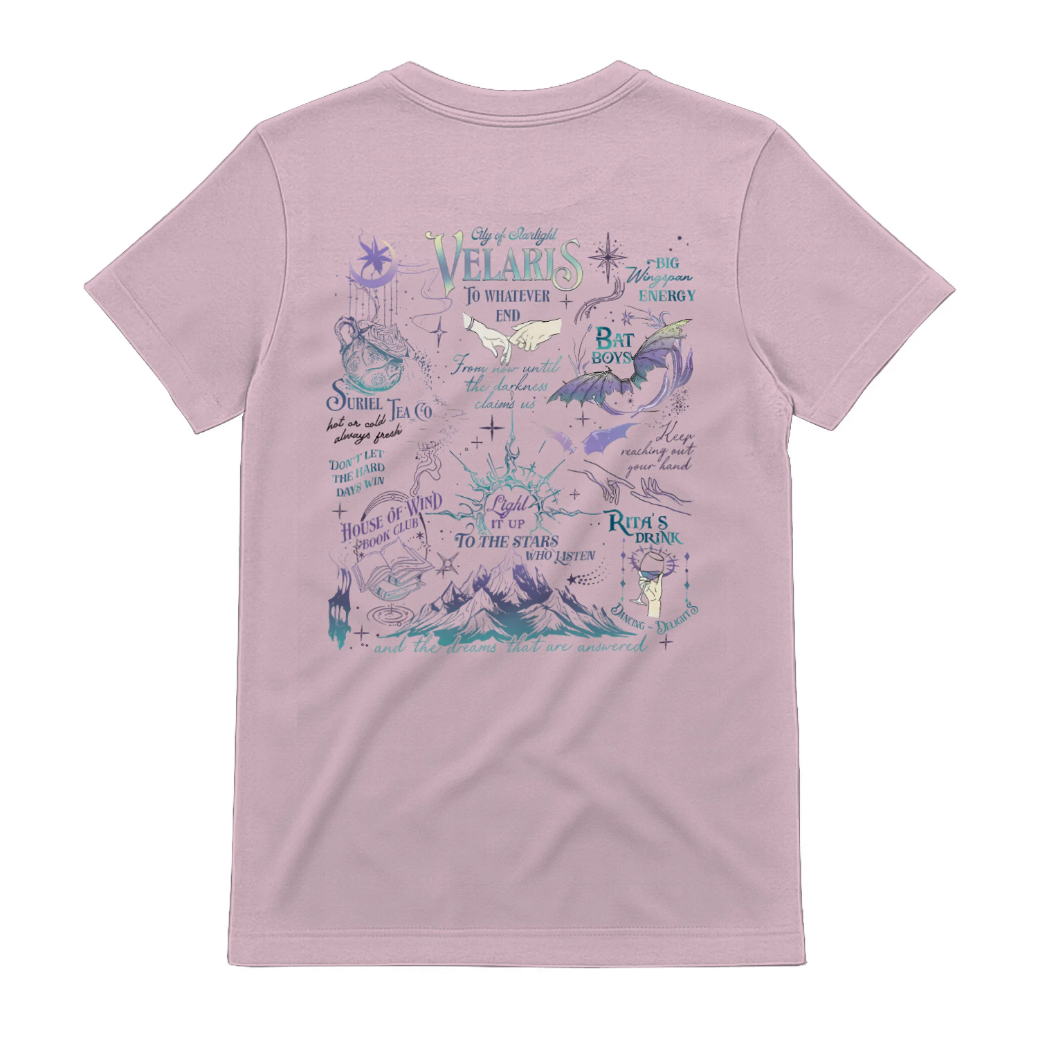 Velaris Acotar Heavy Cotton Light Colors T-shirt 2 Side, City Of Starlight Gildan Tee, Romantasy Readers Shirt, Book Lover Gifts