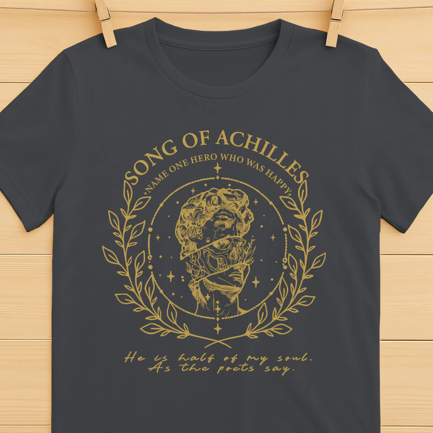 The Song of Achilles Heavy Cotton Dark Colors T-shirt 2 Side, Classic Retellings Gildan Tee, Mythological Retellings Book Shirt, Book Lover Gifts