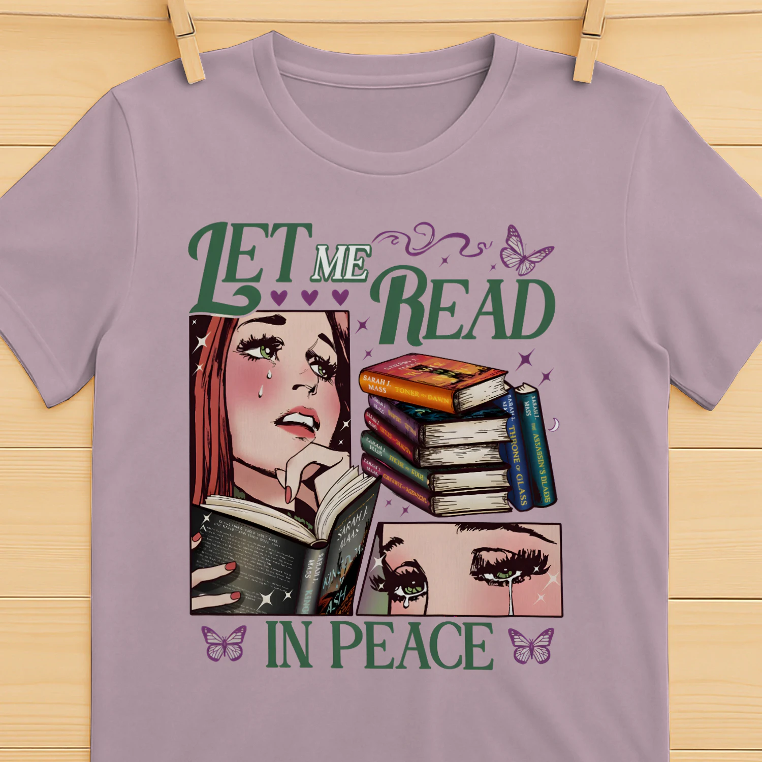 Let Me Read In Piece Heavy Cotton Light Colors T-shirt 1 Side, Book Club Gildan Tee, Readers Club Shirt, Book Lover Gifts