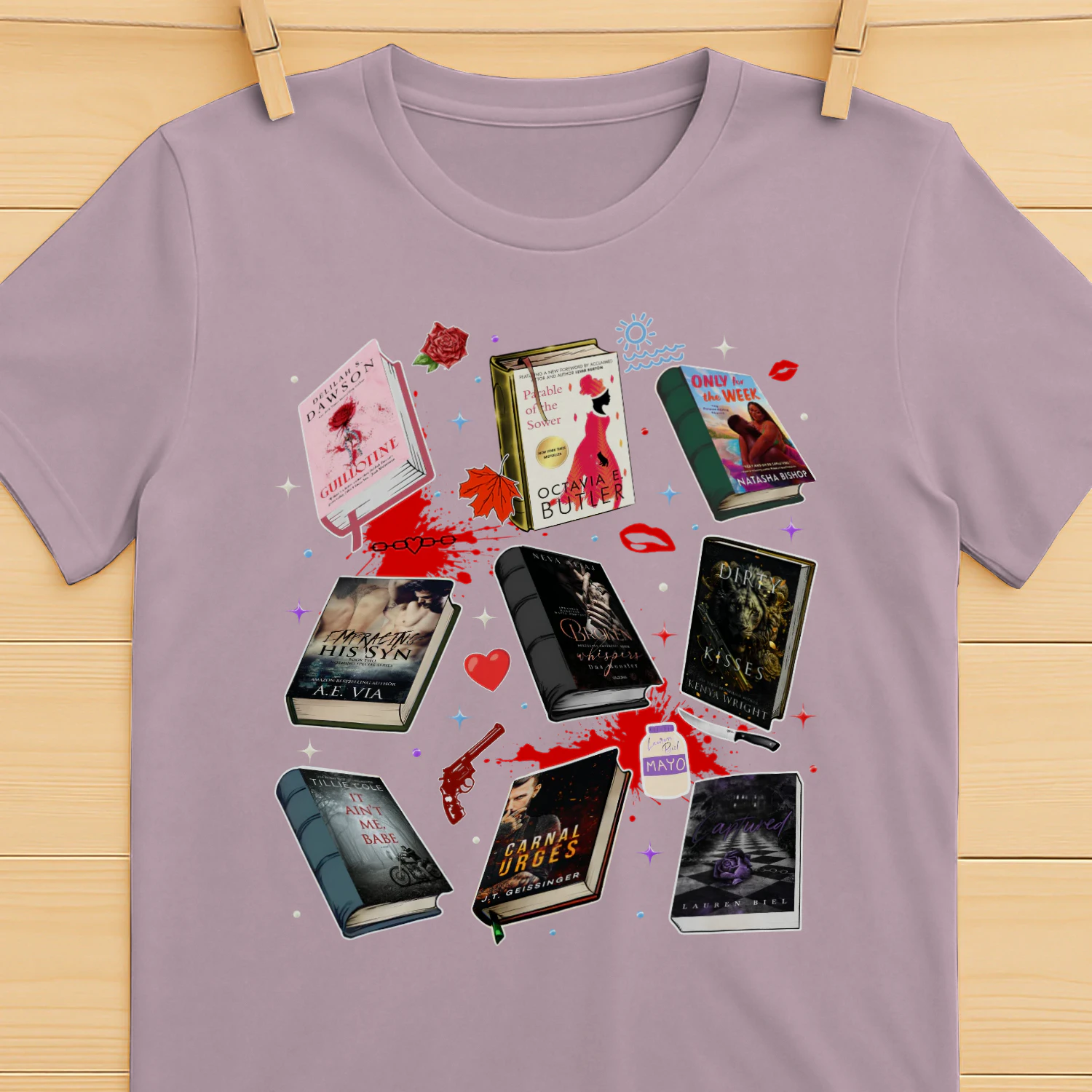Romantasy Book Heavy Cotton T-shirt 1 Side, Classic Literature Gildan Tee, Young Adult Book Shirt, Book Lover Gifts