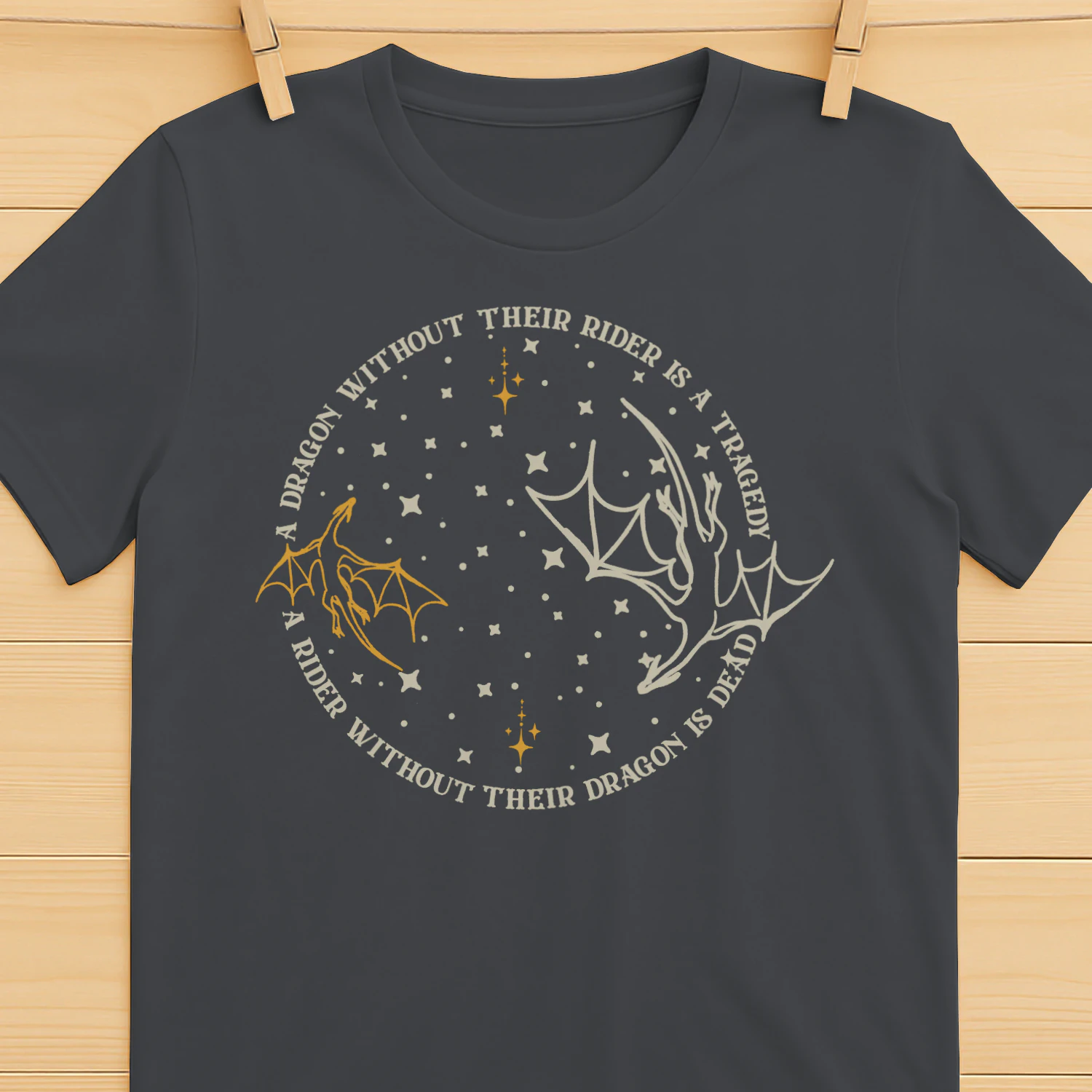 Fourth Wing Dragon Heavy Cotton Dark Colors T-shirt 2 Side, The Empyrean Series Gildan Tee, Fantasy Romance Book Shirt, Book Lover Gifts