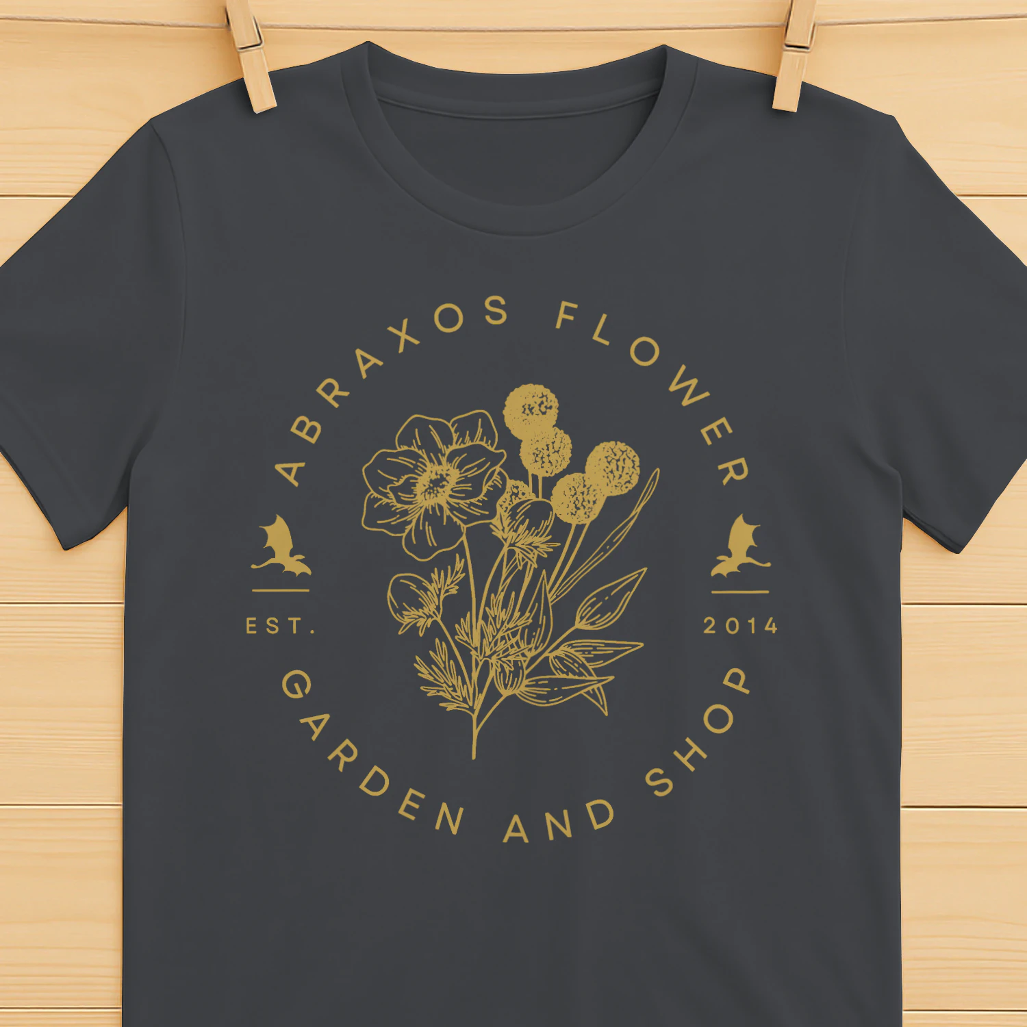 Abraxos Flower Heavy Cotton Dark Colors T-shirt 2 Side, Throne of Glass Gildan Tee, Epic High Fantasy Book Shirt, Book Lover Gifts