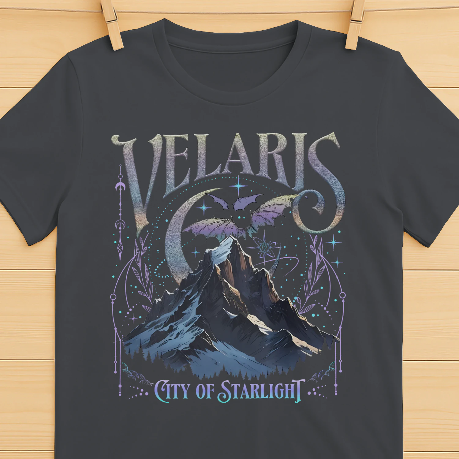 Velaris Acotar Heavy Cotton Dark Colors T-shirt 2 Side, City Of Starlight Gildan Tee, Romantasy Readers Shirt, Book Lover Gifts