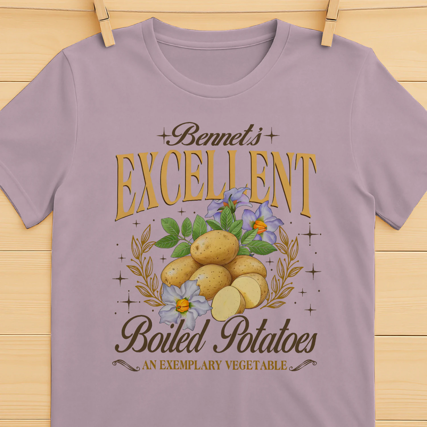 Exemplary Vegetable Heavy Cotton Light Colors T-shirt 1 Side, Pride and Prejudice Gildan Tee, Classic Literature Shirt, Book Lover Gifts