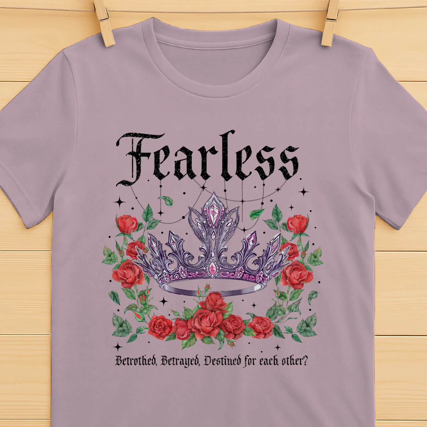 Fearless Heavy Cotton Light Colors T-shirt 2 Side, The Powerless Trilogy Gildan Tee, Fantasy Romance Book Shirt, Book Lover Gifts