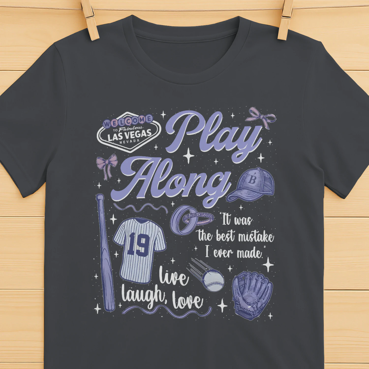 Play Along Heavy Cotton Dark Colors T-shirt 1 Side, Windy City Gildan Tee, Romantasy Shirt, Book Lover Gifts