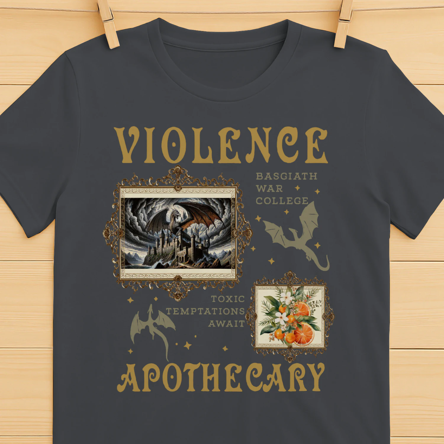 Violence Apothecary Heavy Cotton Dark Colors T-shirt 1 Side, The Apothecary Diaries Gildan Tee, Historical Fiction Book Shirt, Book Lover Gifts