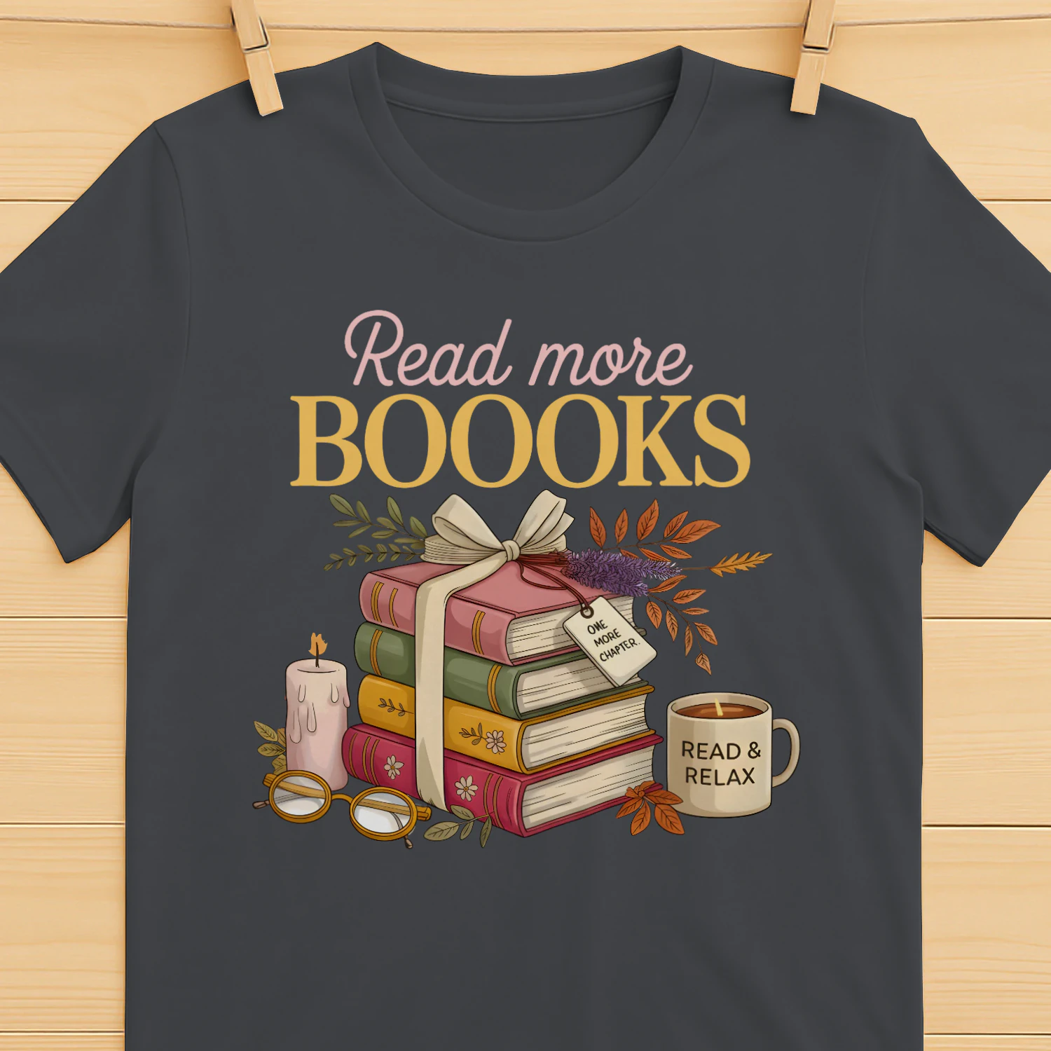 Read More Books Heavy Cotton Dark Colors T-shirt 1 Side, Book Club Gildan Tee, Readers Club Shirt, Book Lover Gifts