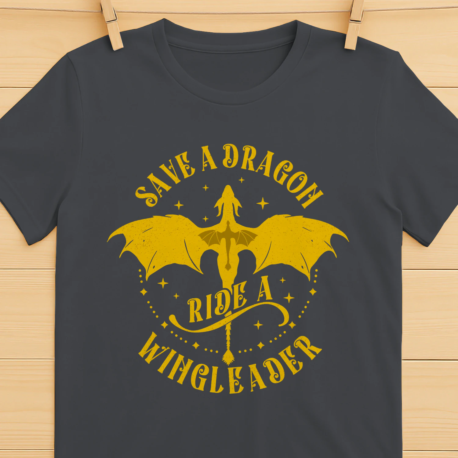 Ride A Wingleader Heavy Cotton Shirt 2 Side, Fourth Wing Tee, Romantasy Shirt, Book Lover Gifts