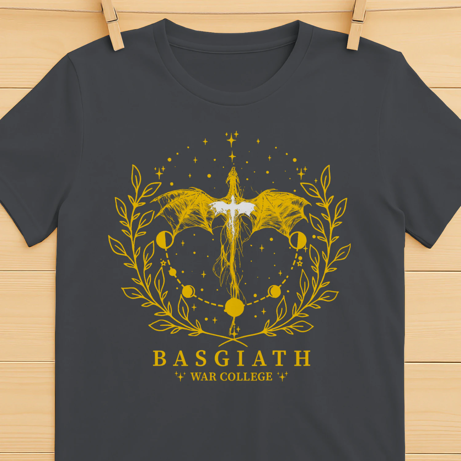 Basgiath War College Heavy Cotton Shirt 2 Side, Fourth Wing Series Tee, Romantasy Shirt, Book Lover Gifts