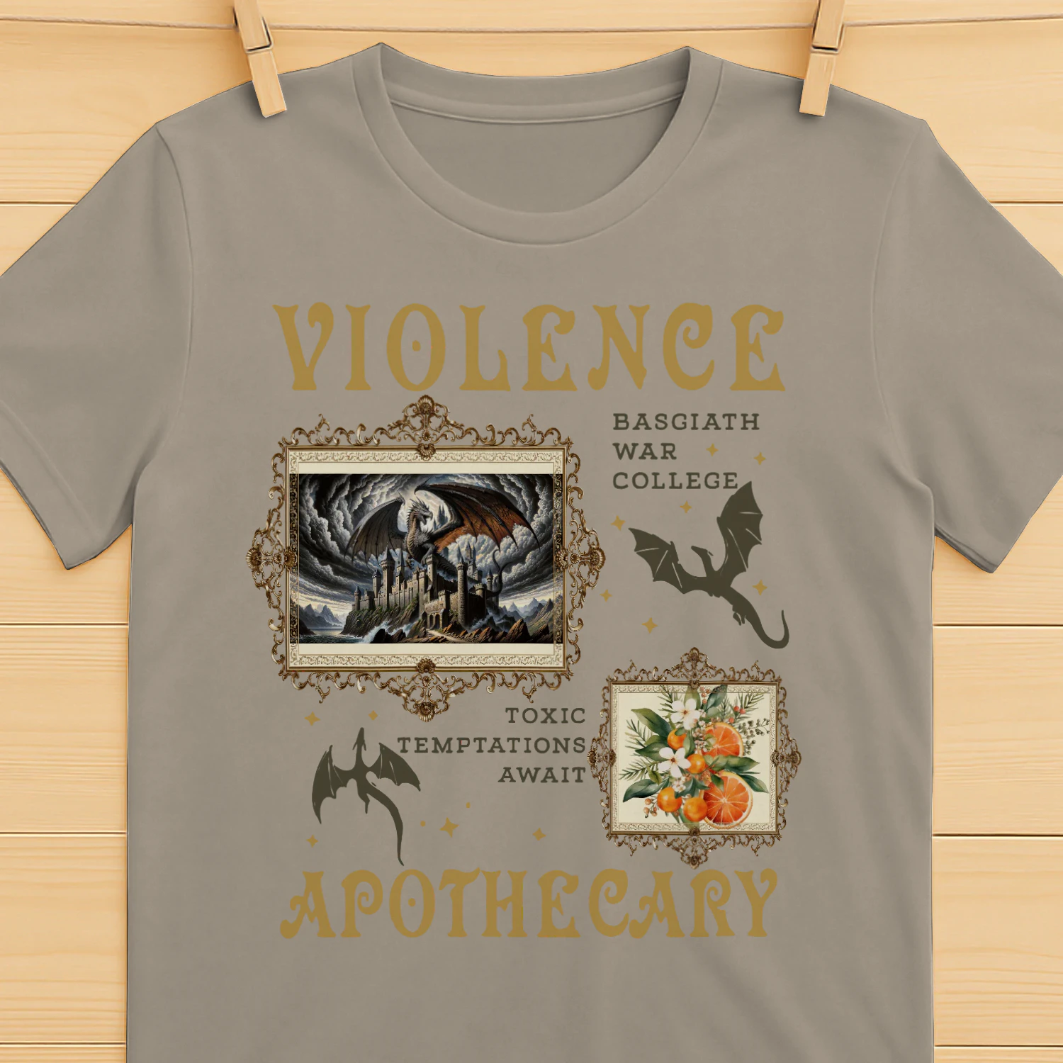 Violence Apothecary Heavy Cotton Light Colors T-shirt 1 Side, The Apothecary Diaries Gildan Tee, Historical Fiction Book Shirt, Book Gifts
