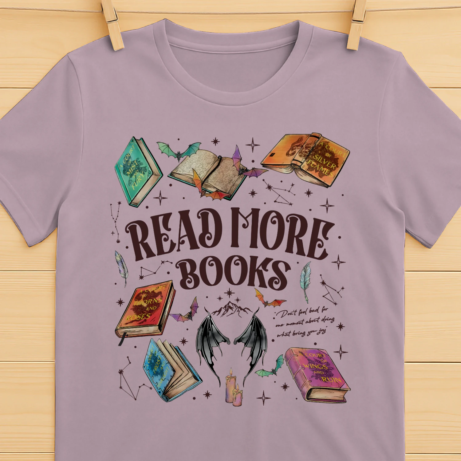 Read More Books Heavy Cotton Light Colors T-shirt 2 Side, ACOTAR Gildan Tee, Fantasy Romance Book Shirt, Book Lover Gifts