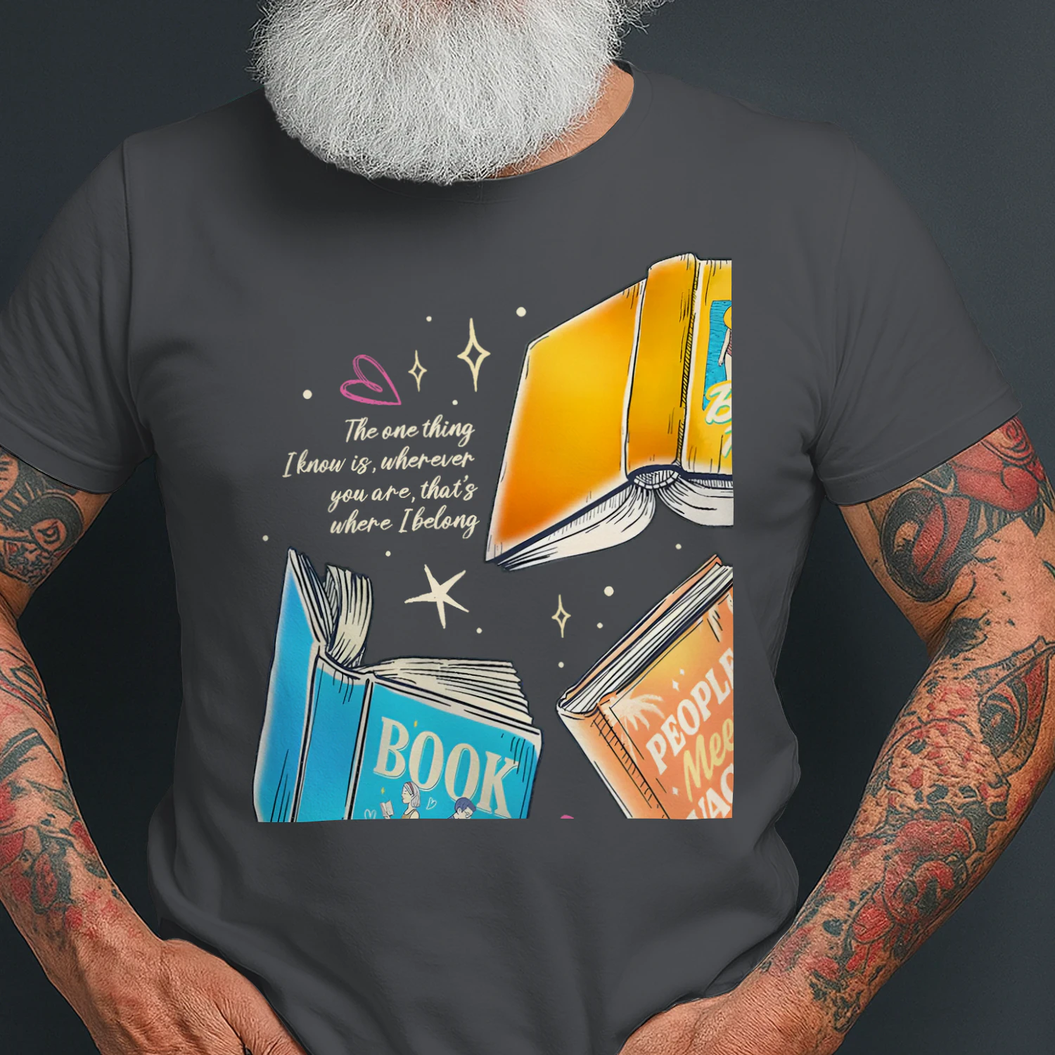 Literature Book Heavy Cotton Shirt 2 Side, Novels Book Tee, Series Book Shirt, Book Lover Gifts