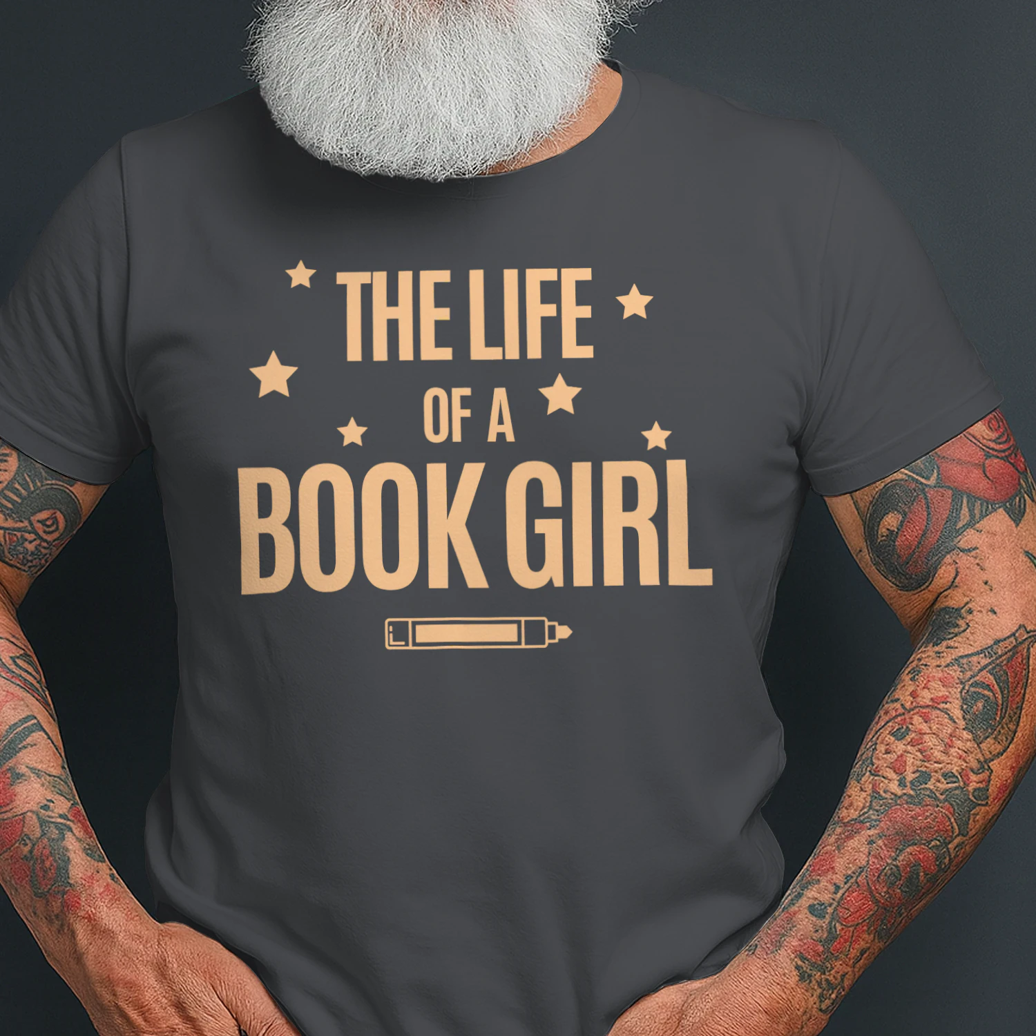 The Life Of A Book Girl V2 Heavy Cotton Dark Colors T-shirt 1 Side, World Tour Book Club Gildan Tee, Readers Club Shirt, Book Lover Gifts