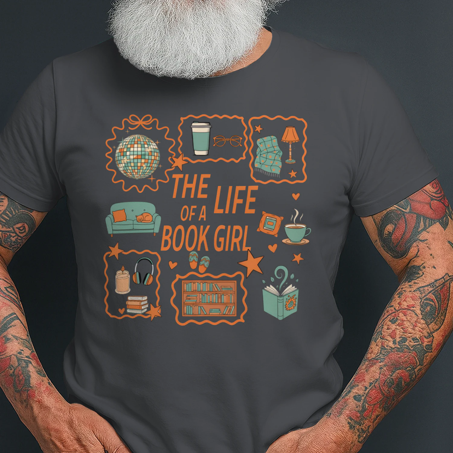 The Life Of A Book Girl Heavy Cotton Dark Colors T-shirt 1 Side, World Tour Book Club Gildan Tee, Readers Club Shirt, Book Lover Gifts