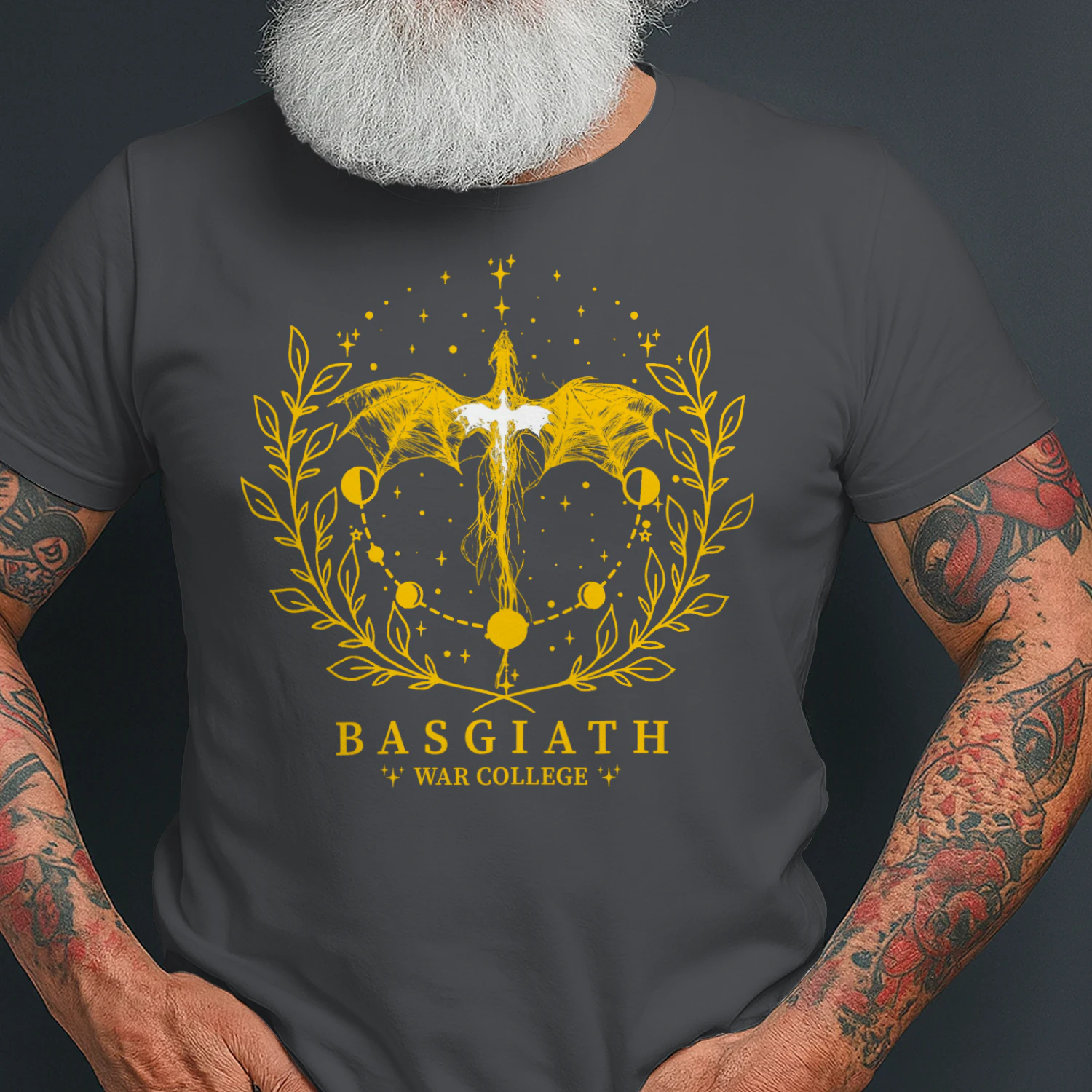 Basgiath War College Heavy Cotton Shirt 2 Side, Fourth Wing Series Tee, Romantasy Shirt, Book Lover Gifts