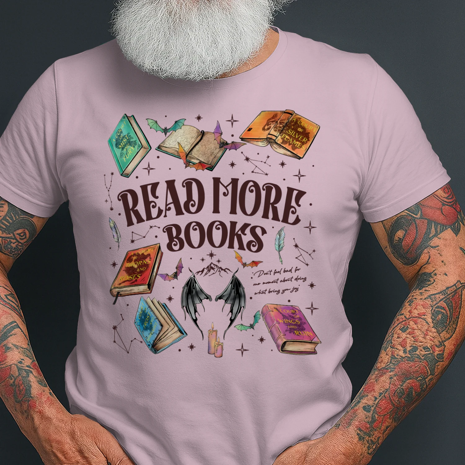 Read More Books Heavy Cotton Light Colors T-shirt 2 Side, Acotar Gildan Tee, Romantasy Book Shirt, Book Lover Gifts