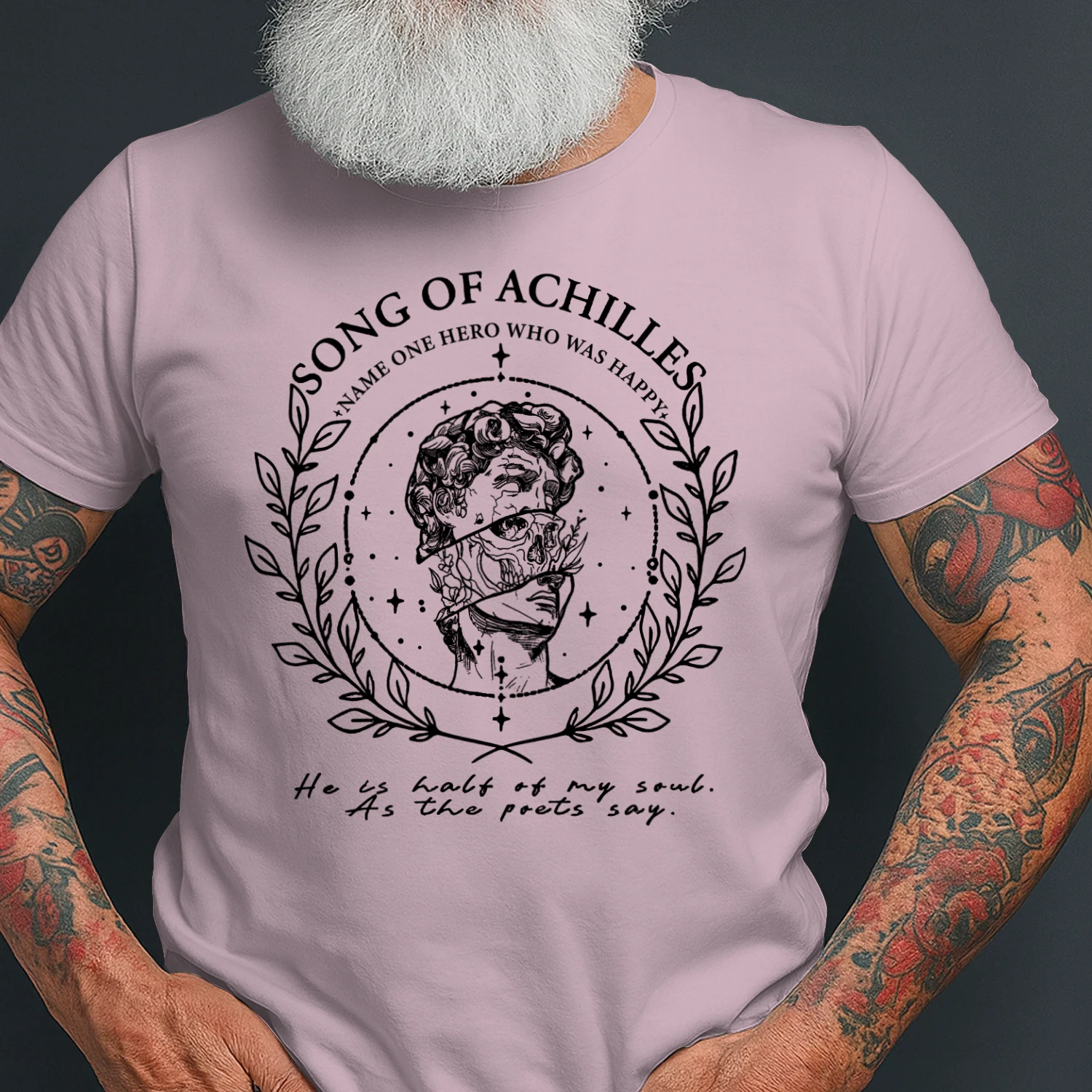 The Song of Achilles Heavy Cotton Light Colors T-shirt 2 Side, Classic Retellings Gildan Tee, Mythological Retellings Book Shirt, Book Lover Gifts