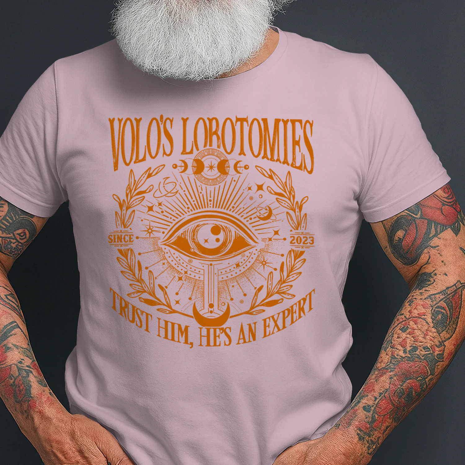 Volo’s Lobotomies Heavy Cotton Light Colors T-shirt 1 Side, High Fantasy Gildan Tee, Tabletop RPG Lore Shirt, Book Lover Gifts