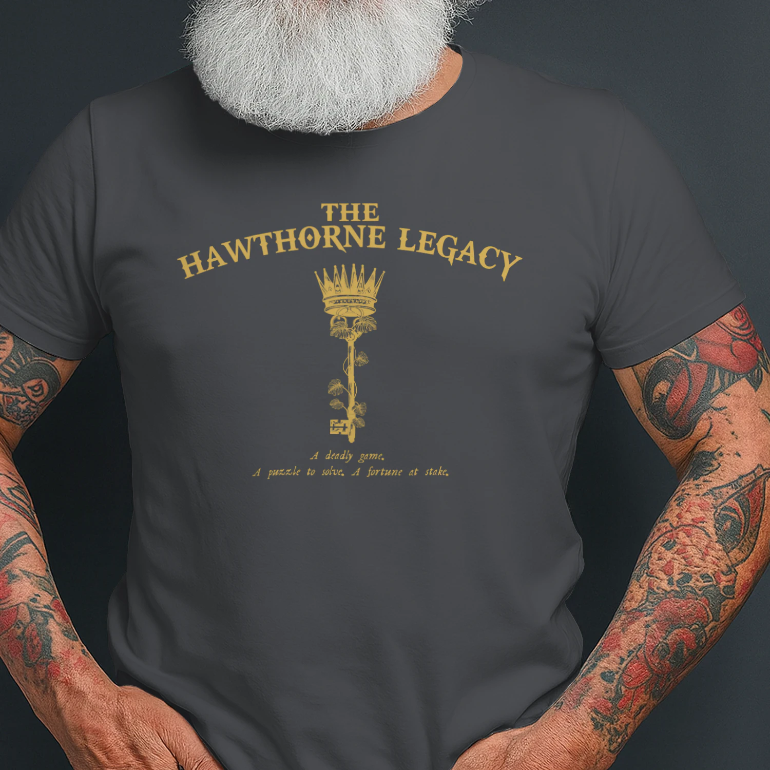 The Hawthorne Legacy Heavy Cotton Dark Colors T-shirt 1 Side, The Inheritance Games Gildan Tee, YA Romance Shirt, Book Lover Gifts