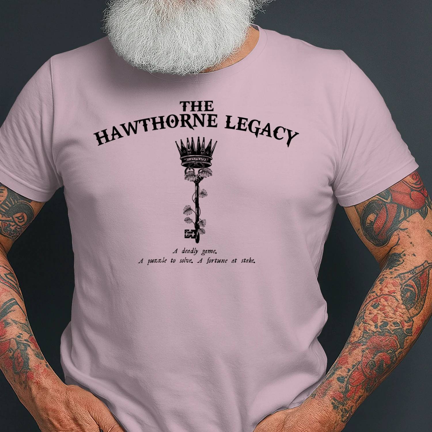 The Hawthorne Legacy Heavy Cotton Light Colors T-shirt 1 Side, The Inheritance Games Gildan Tee, YA Romance Club Shirt, Book Lover Gifts