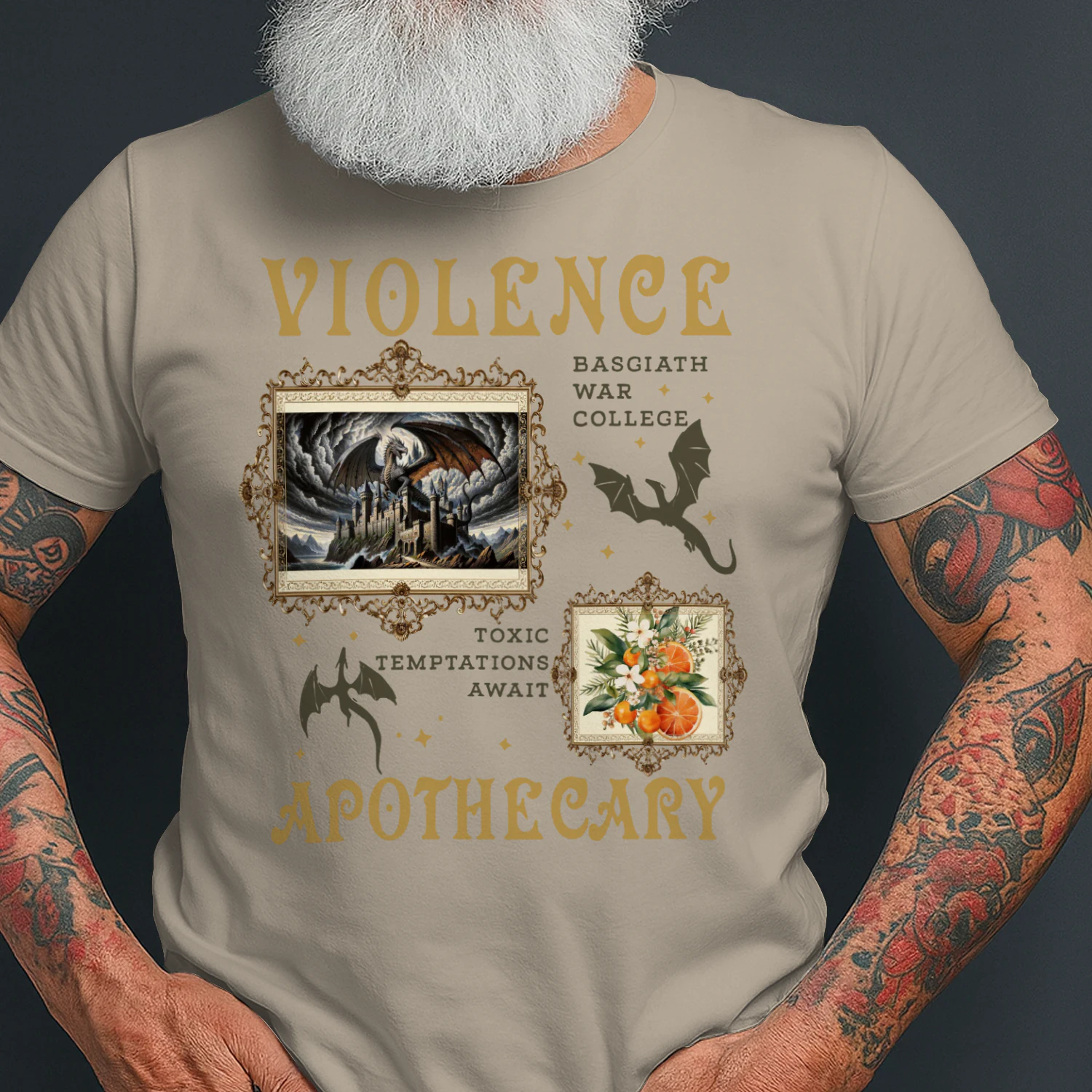 Violence Apothecary Heavy Cotton Light Colors T-shirt 1 Side, The Apothecary Diaries Gildan Tee, Historical Fiction Book Shirt, Book Gifts
