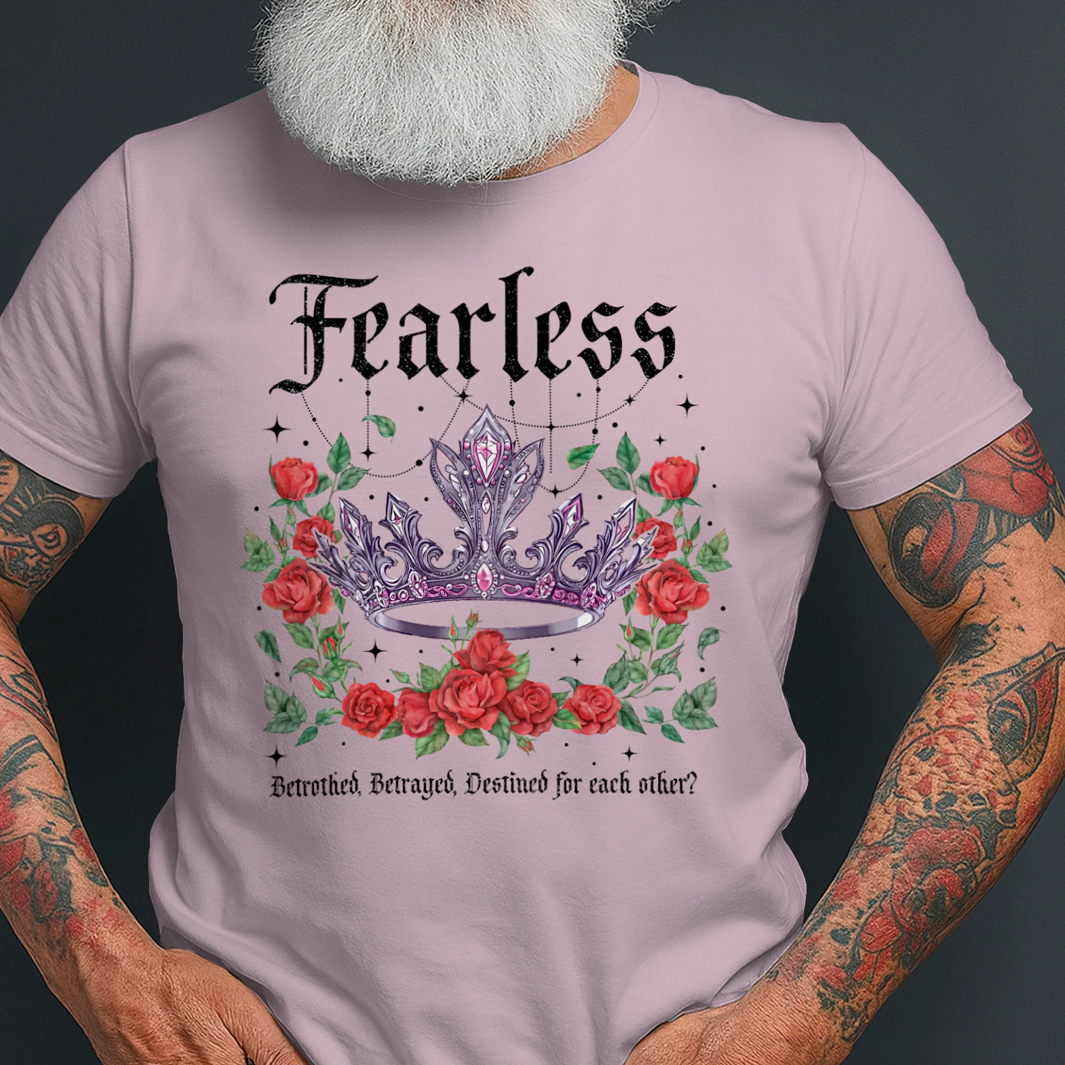 Fearless Heavy Cotton Light Colors T-shirt 2 Side, The Powerless Trilogy Gildan Tee, Fantasy Romance Book Shirt, Book Lover Gifts