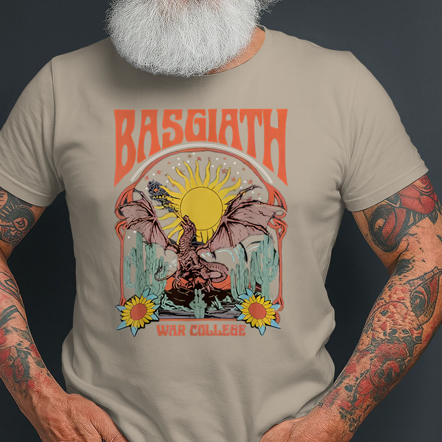 Basgiath War College Heavy Cotton T-shirt 1 Side, Fourth Wing Gildan Tee, Dark Romance Book Shirt, Book Lover Gifts