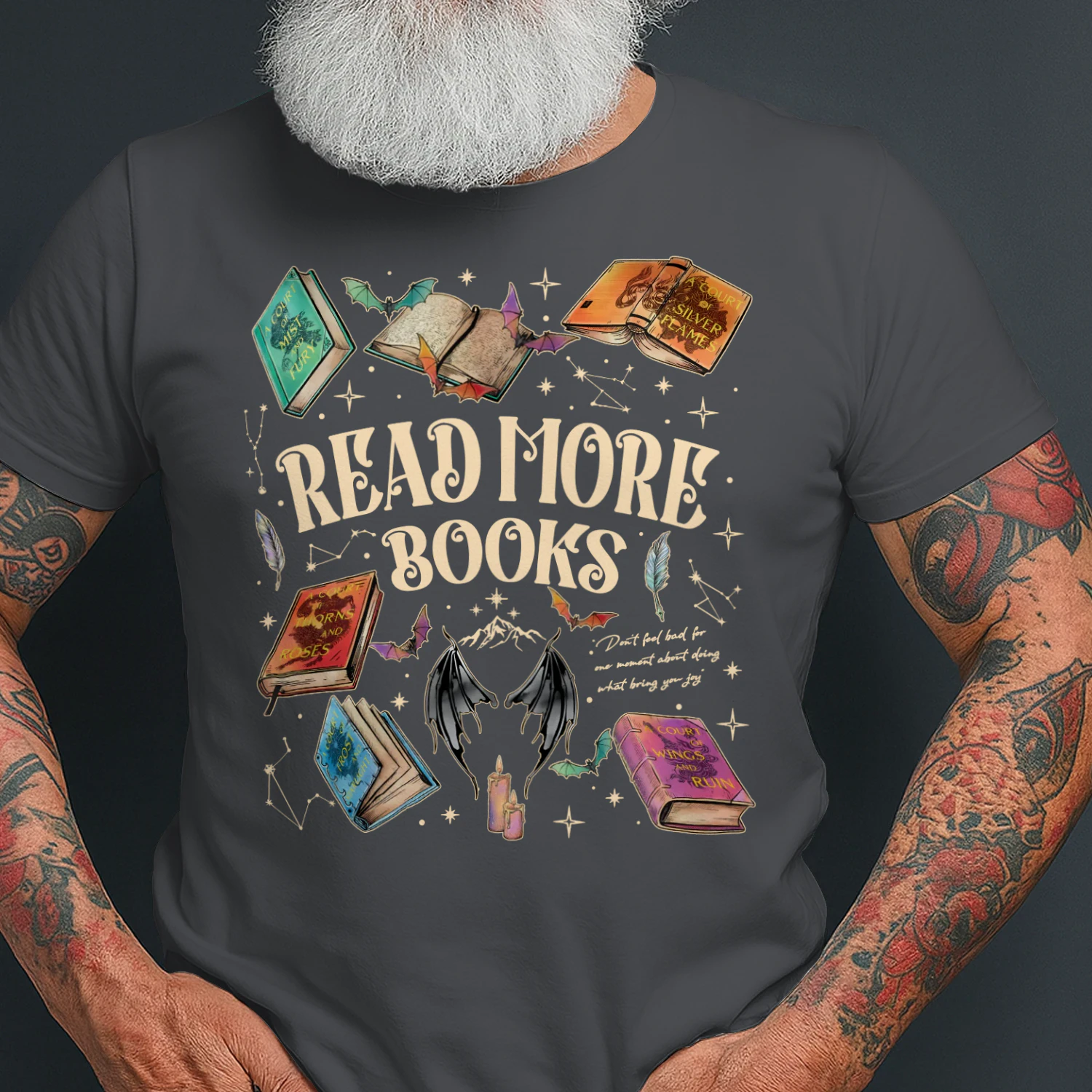 Read More Books Heavy Cotton Dark Colors T-shirt 2 Side, Acotar Gildan Tee, Romantasy Book Shirt, Book Lover Gifts