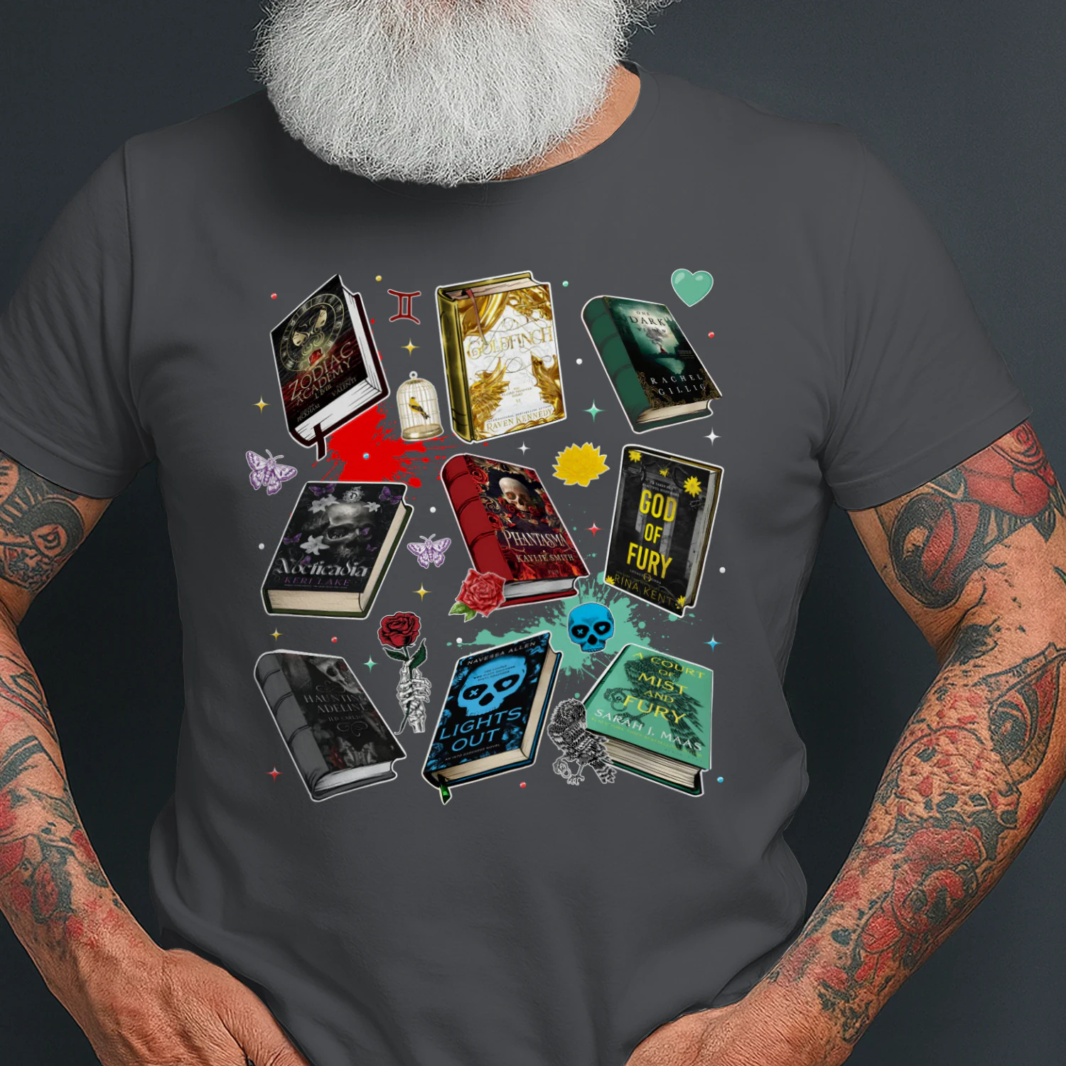 Romantasy Book Heavy Cotton T-shirt 1 Side, Classic Literature Gildan Tee, Young Adult Book Shirt, Book Lover Gifts