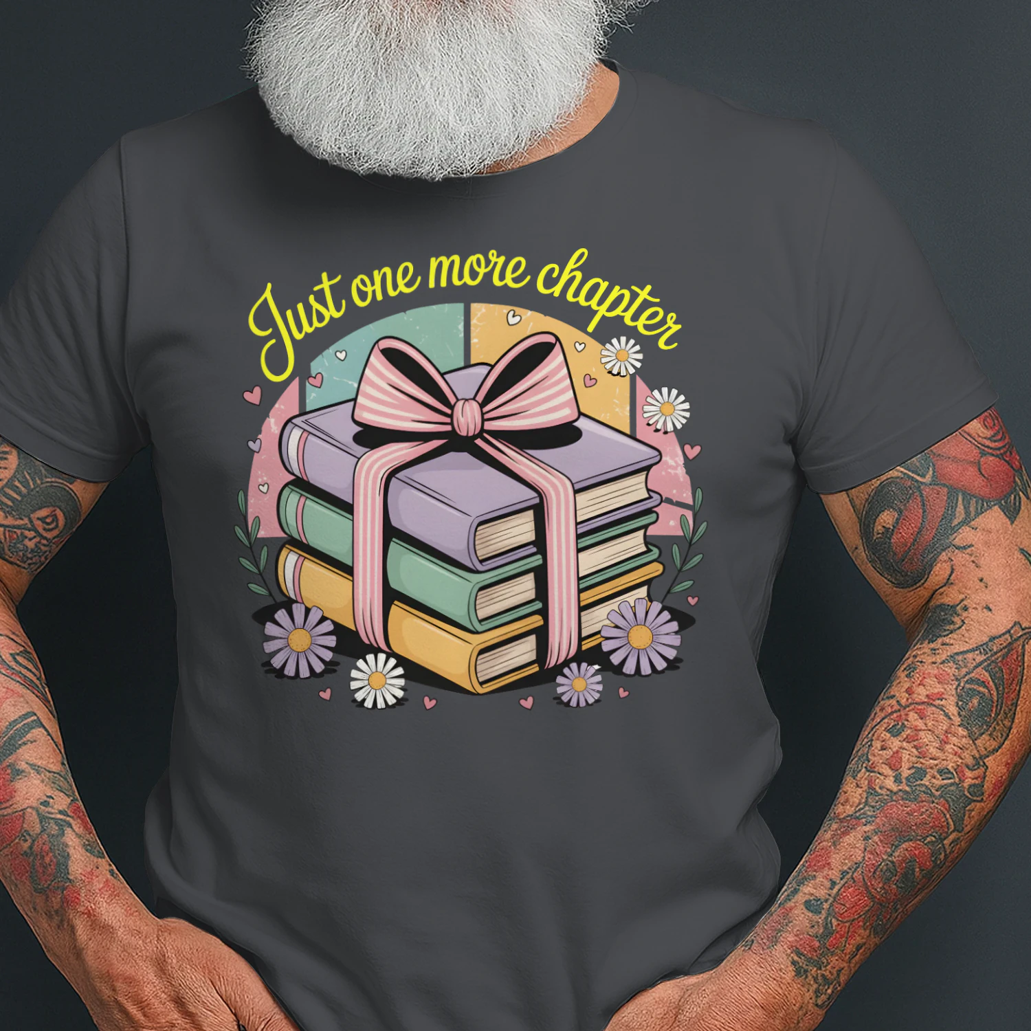 Just One More Chapter V2 Heavy Cotton Dark Colors T-shirt 1 Side, Book Club Gildan Tee, Readers Club Shirt, Book Lover Gifts