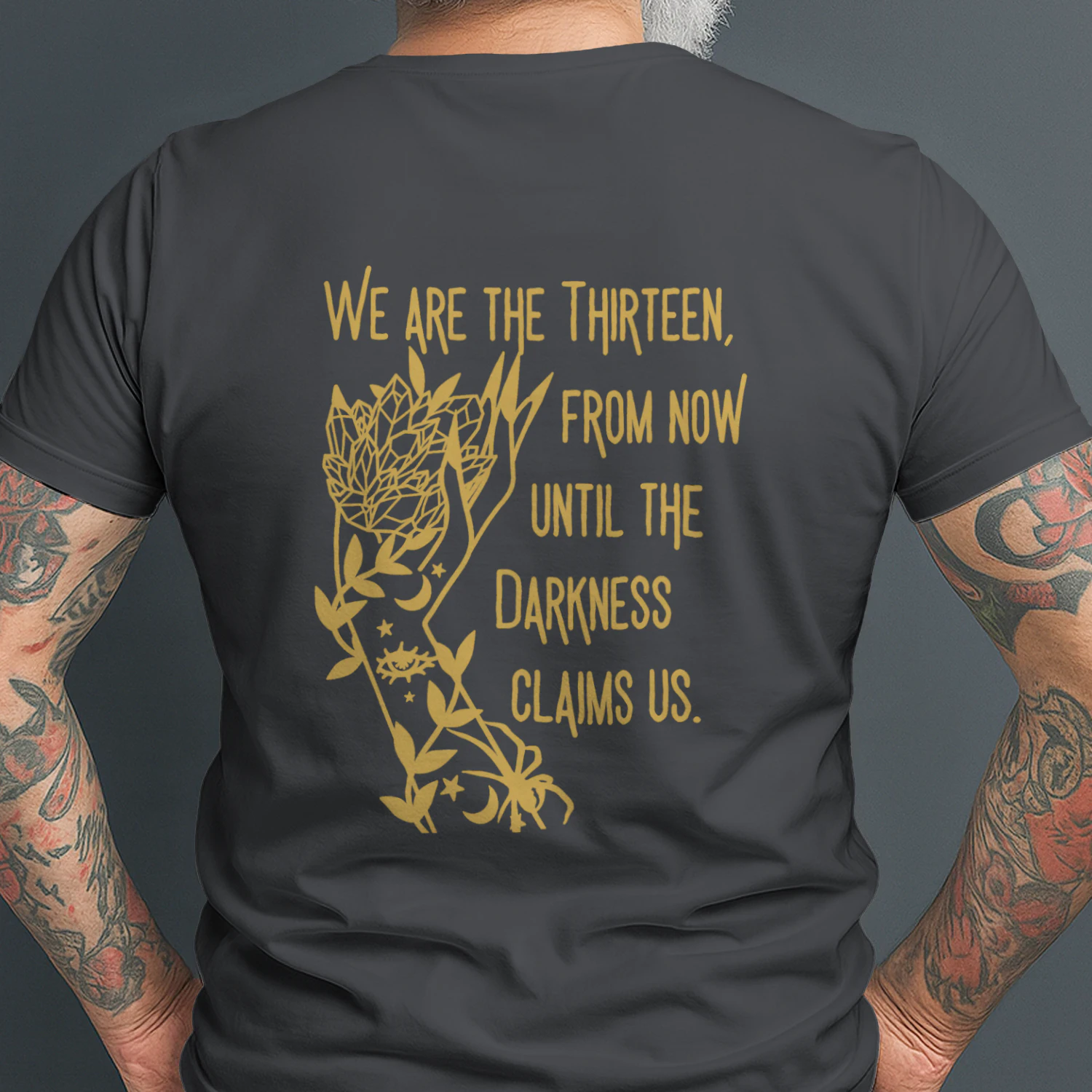 Abraxos Flower Heavy Cotton Dark Colors T-shirt 2 Side, Throne of Glass Gildan Tee, Epic High Fantasy Book Shirt, Book Lover Gifts