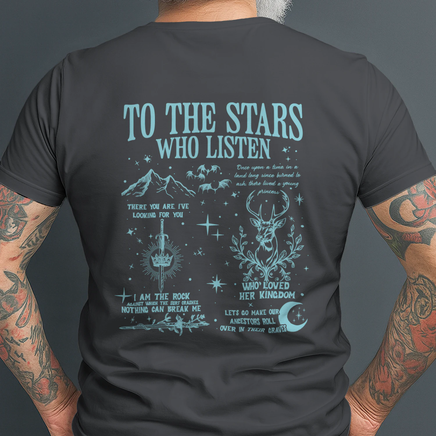 Velaris City Of Starlight Heavy Cotton Dark Colors T-shirt 2 Side, ACOTAR Gildan Tee, Fantasy Romance Book Shirt, Book Lover Gifts