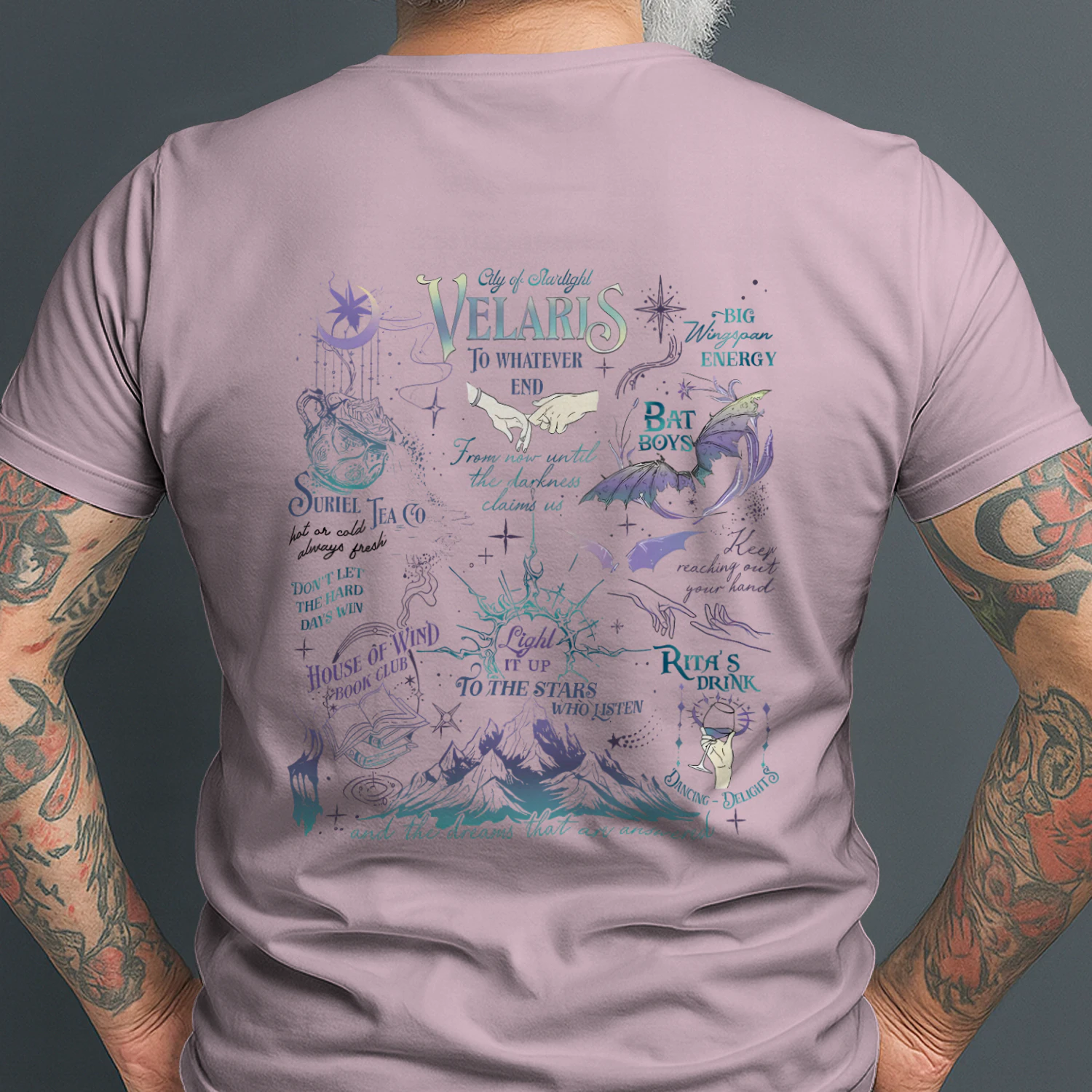 Velaris Acotar Heavy Cotton Light Colors T-shirt 2 Side, City Of Starlight Gildan Tee, Romantasy Readers Shirt, Book Lover Gifts
