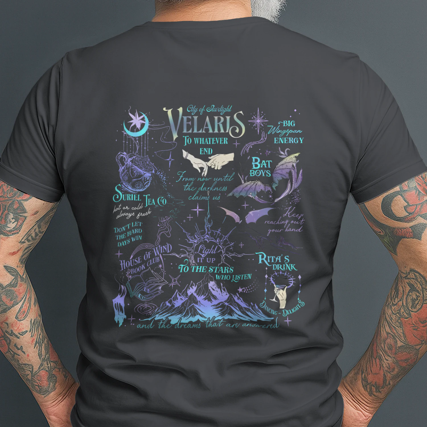 Velaris Acotar Heavy Cotton Dark Colors T-shirt 2 Side, City Of Starlight Gildan Tee, Romantasy Readers Shirt, Book Lover Gifts