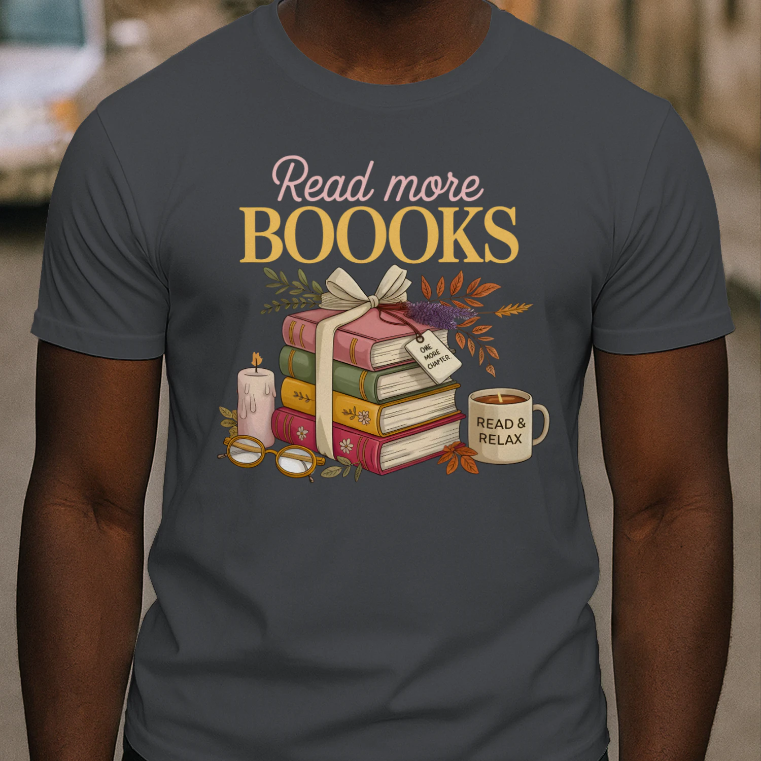 Read More Books Heavy Cotton Dark Colors T-shirt 1 Side, Book Club Gildan Tee, Readers Club Shirt, Book Lover Gifts