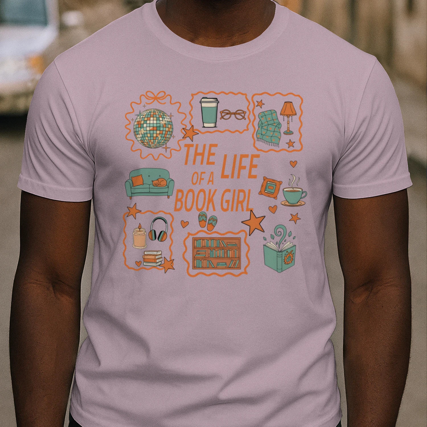 The Life Of A Book Girl Heavy Cotton Light Colors T-shirt 1 Side, World Tour Book Club Gildan Tee, Readers Club Shirt, Book Lover Gifts